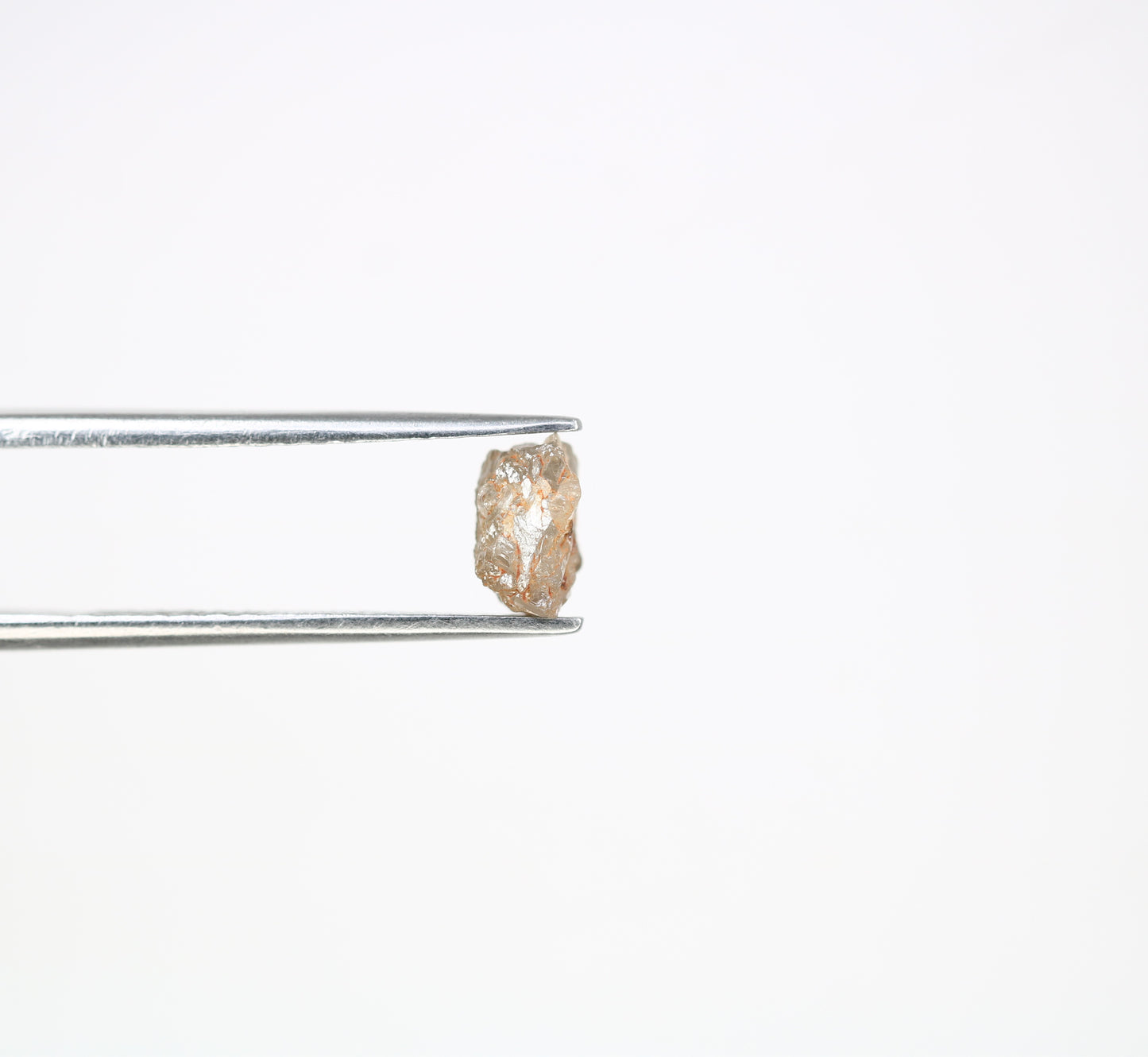 1.35 CT 6.70 MM Raw Rough Natural Uncut Grey Diamond For Engagement Ring - JayKrishna Diamond