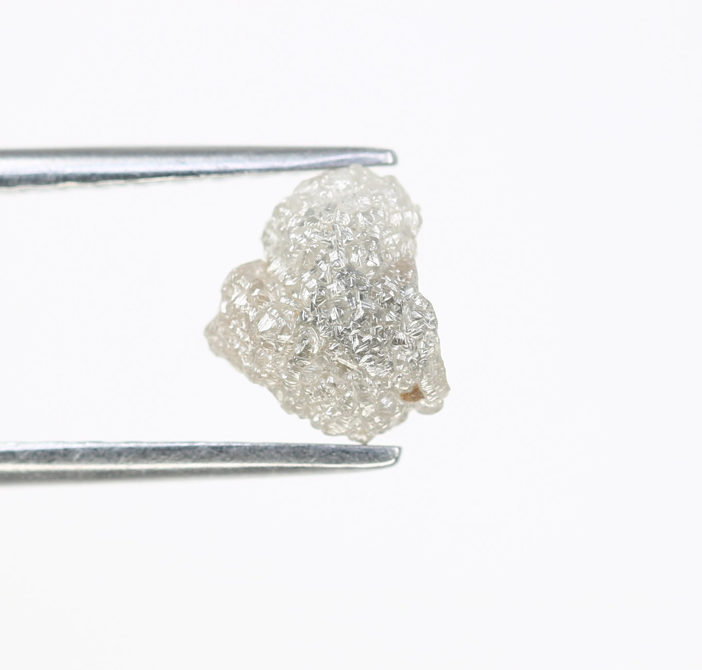 1.33 CT 7.40 MM Rough Grey Natural Uncut Raw Diamond For Engagement Ring - JayKrishna Diamond