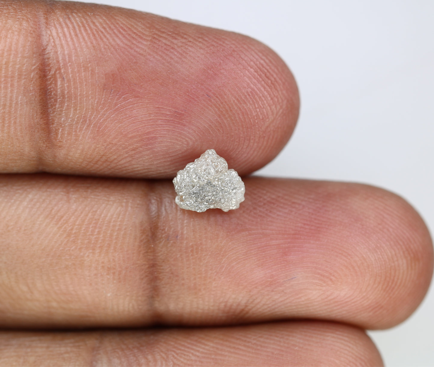 1.33 CT 7.40 MM Rough Grey Natural Uncut Raw Diamond For Engagement Ring - JayKrishna Diamond