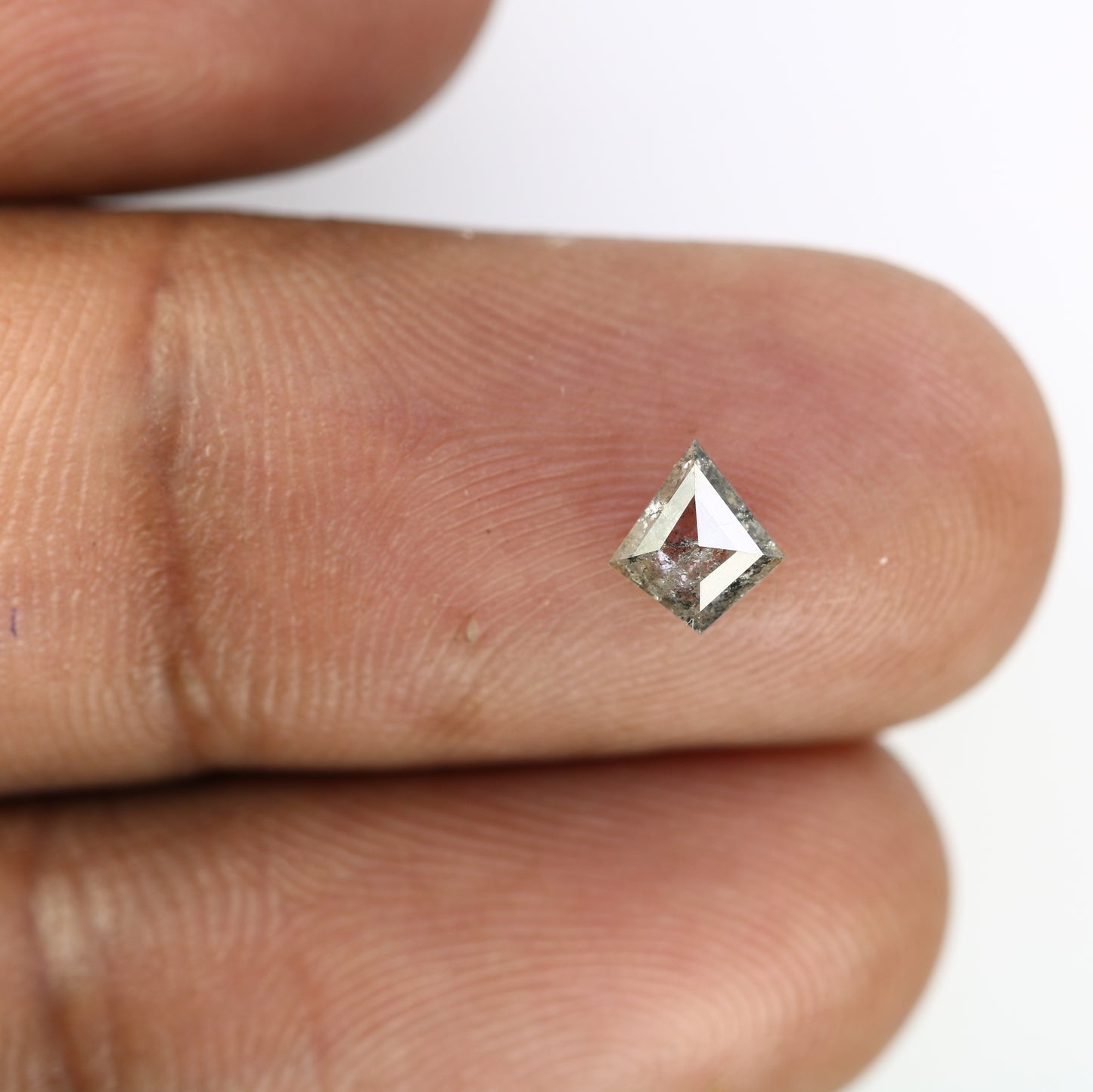 0.55 CT Kite Shape Salt And Pepper 6.30 MM Loose Diamond For Wedding Ring - JayKrishna Diamond