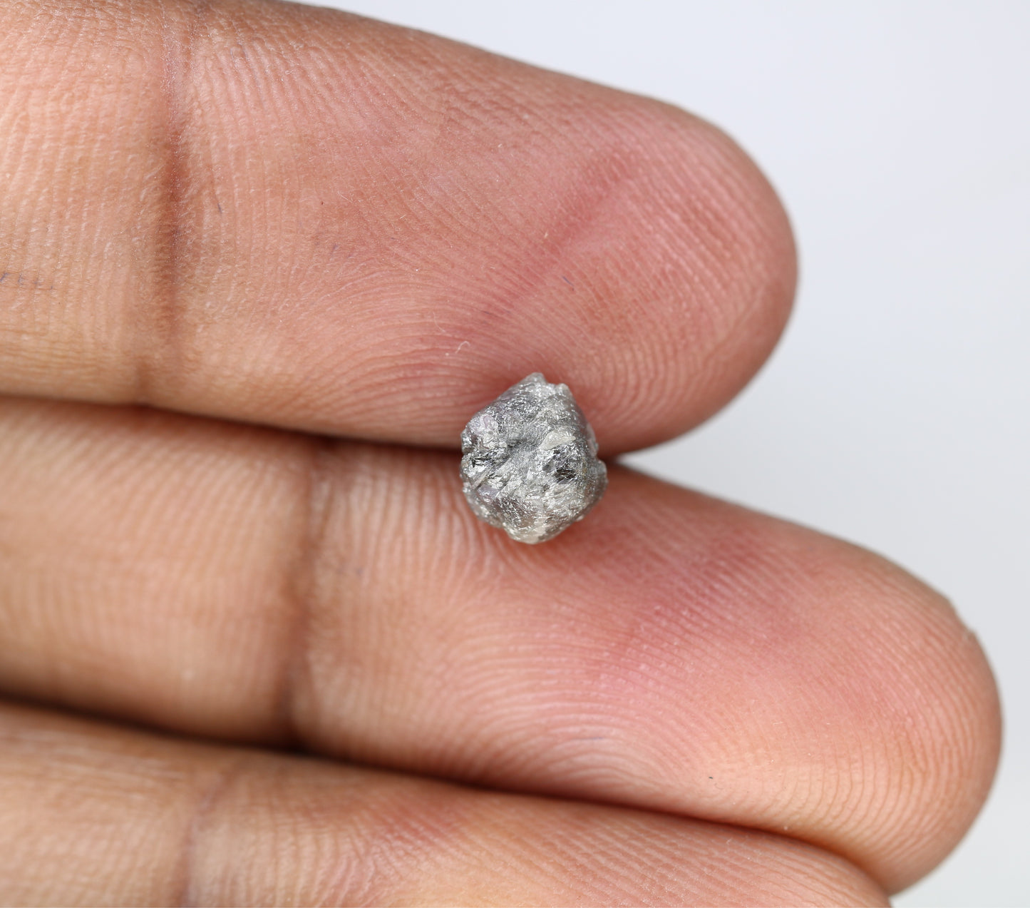 1.72 CT Rough Grey Natural Irregular Cut Raw Diamond For Engagement Ring - JayKrishna Diamond
