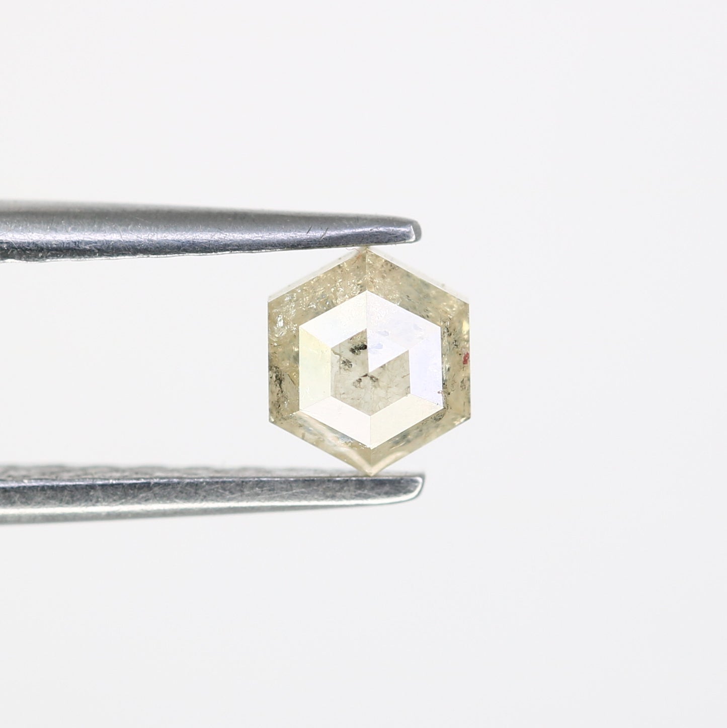 0.59 CT Natural Loose Salt and Pepper Hexagon Diamond – Unique Gem for Celestial Galaxy Rings - JayKrishna Diamond