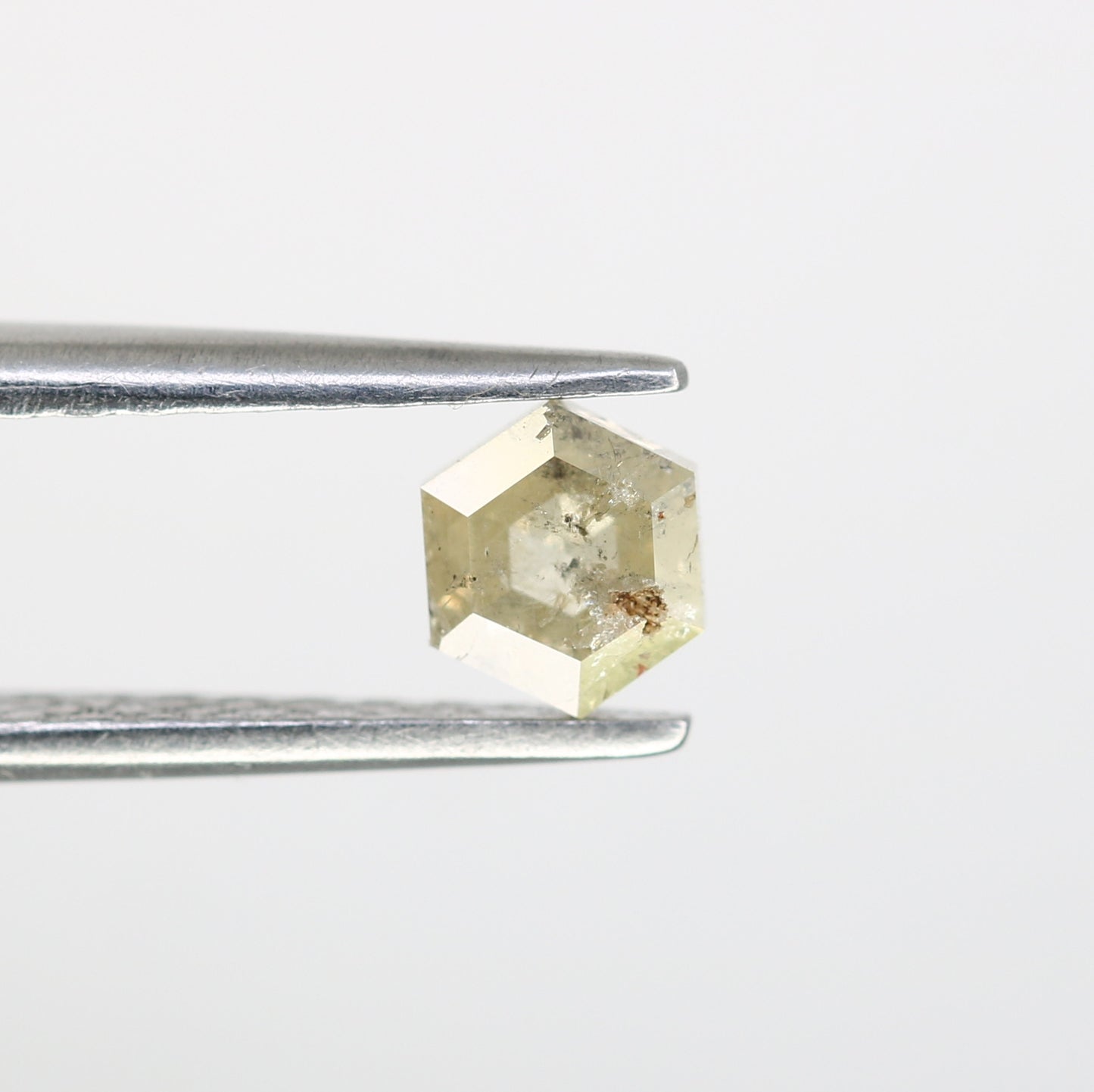 0.59 CT Natural Loose Salt and Pepper Hexagon Diamond – Unique Gem for Celestial Galaxy Rings - JayKrishna Diamond