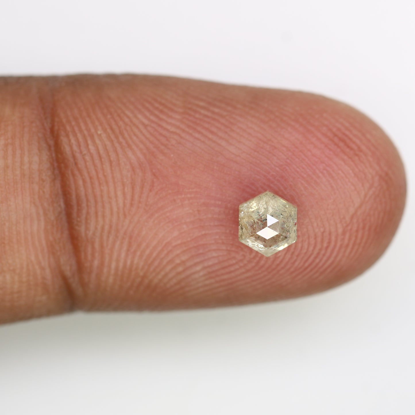 0.59 CT Natural Loose Salt and Pepper Hexagon Diamond – Unique Gem for Celestial Galaxy Rings - JayKrishna Diamond