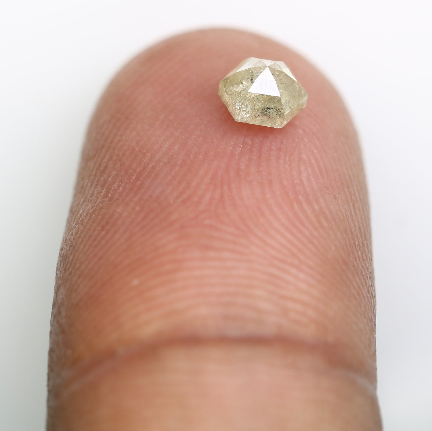 0.59 CT Natural Loose Salt and Pepper Hexagon Diamond – Unique Gem for Celestial Galaxy Rings - JayKrishna Diamond