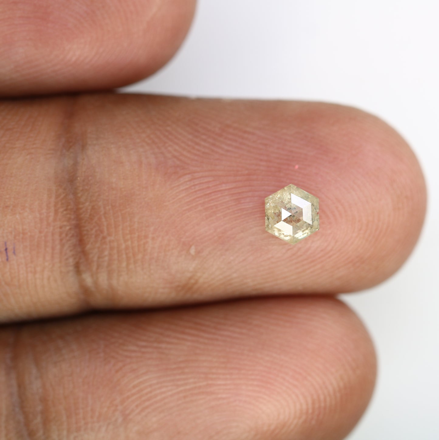 0.59 CT Natural Loose Salt and Pepper Hexagon Diamond – Unique Gem for Celestial Galaxy Rings - JayKrishna Diamond