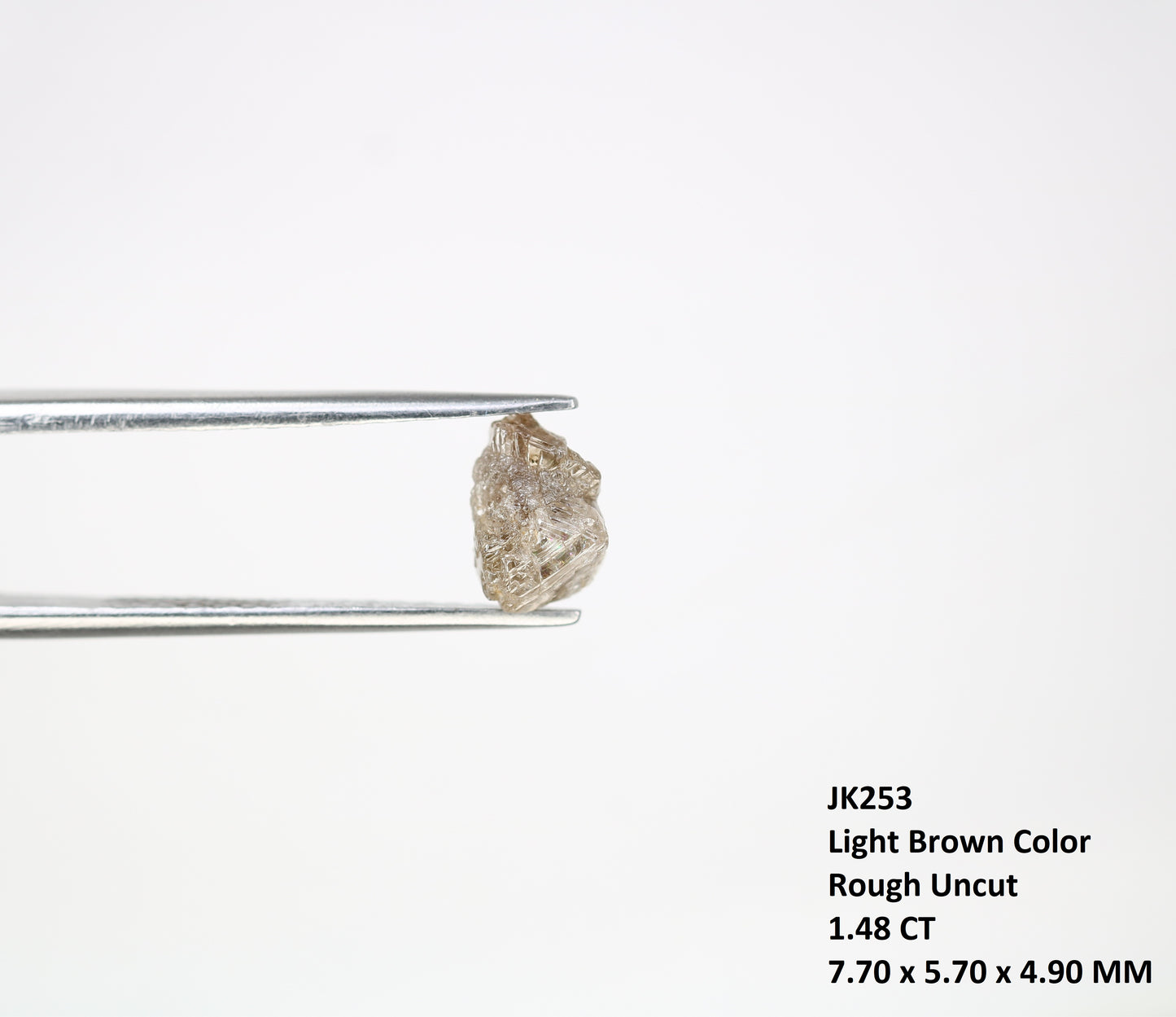 1.48 CT Light Brown Rough Raw Uncut Diamond For Engagement Ring - JayKrishna Diamond