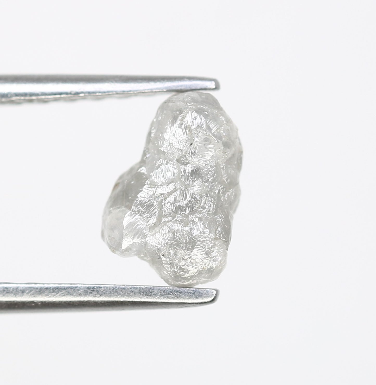 1.38 CT Raw Rough Grey Irregular Cut 7.70 MM Raw Diamond For Engagement Ring - JayKrishna Diamond
