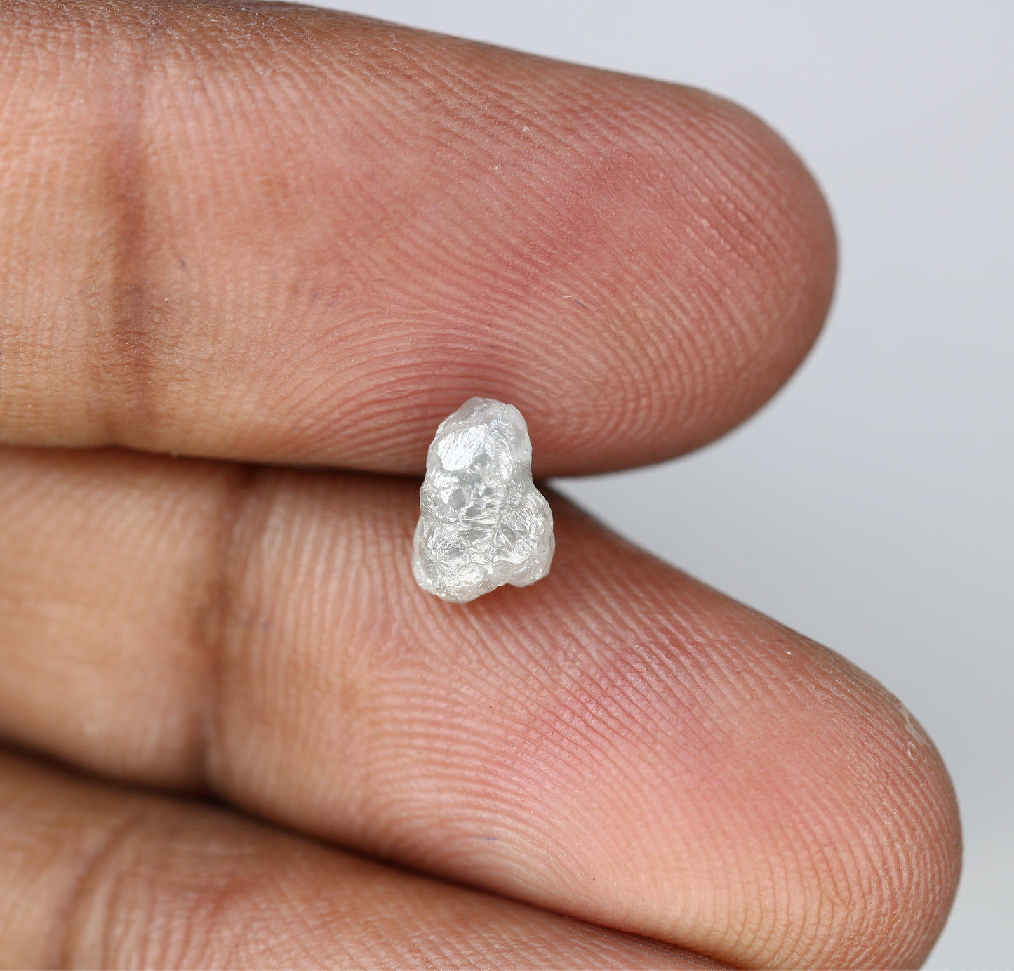 1.38 CT Raw Rough Grey Irregular Cut 7.70 MM Raw Diamond For Engagement Ring - JayKrishna Diamond