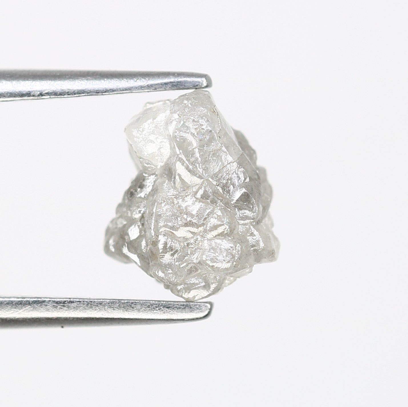 1.24 CT Raw Irregular Cut Raw Rough Grey Diamond For Engagement Ring - JayKrishna Diamond