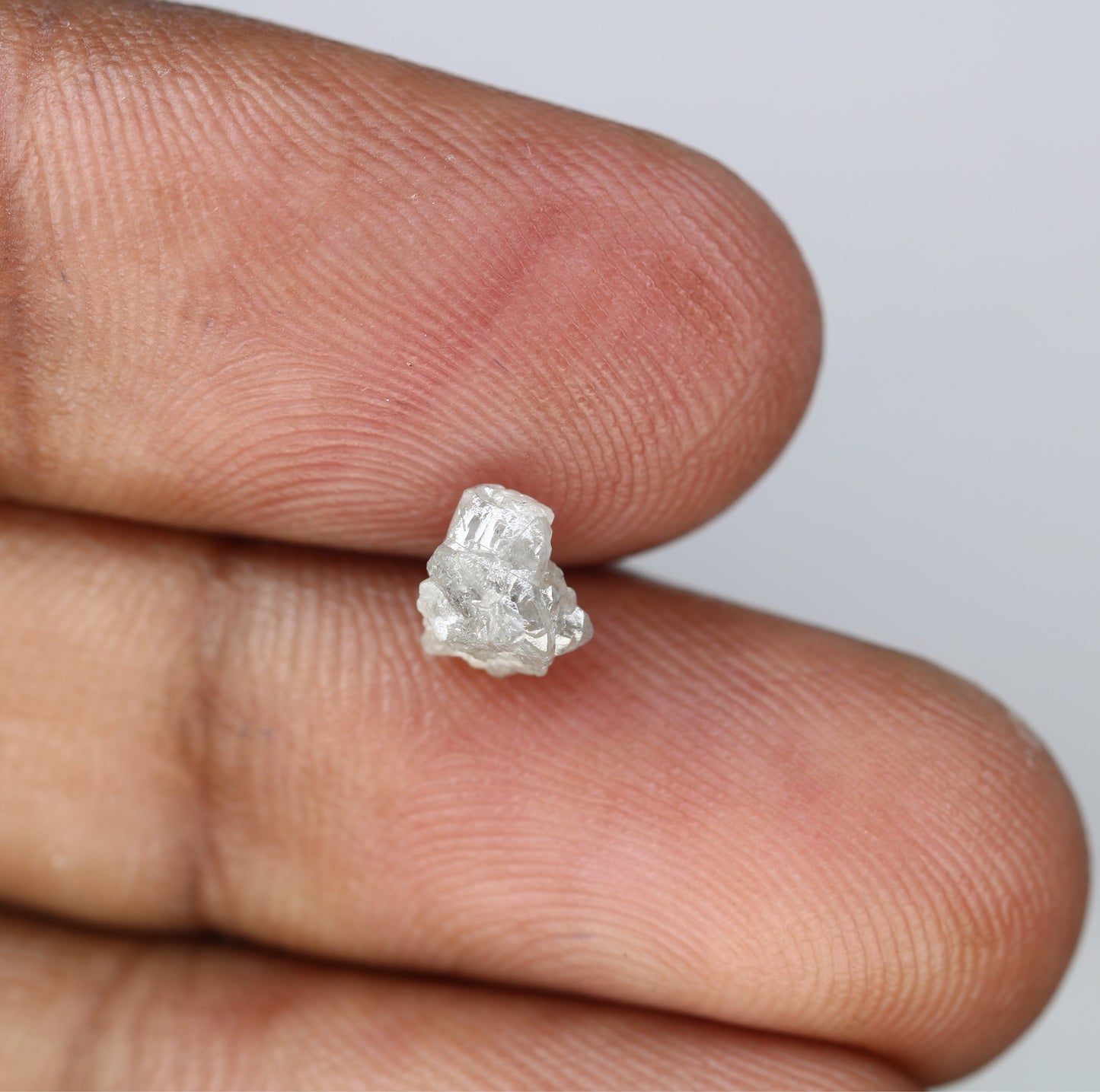 1.24 CT Raw Irregular Cut Raw Rough Grey Diamond For Engagement Ring - JayKrishna Diamond