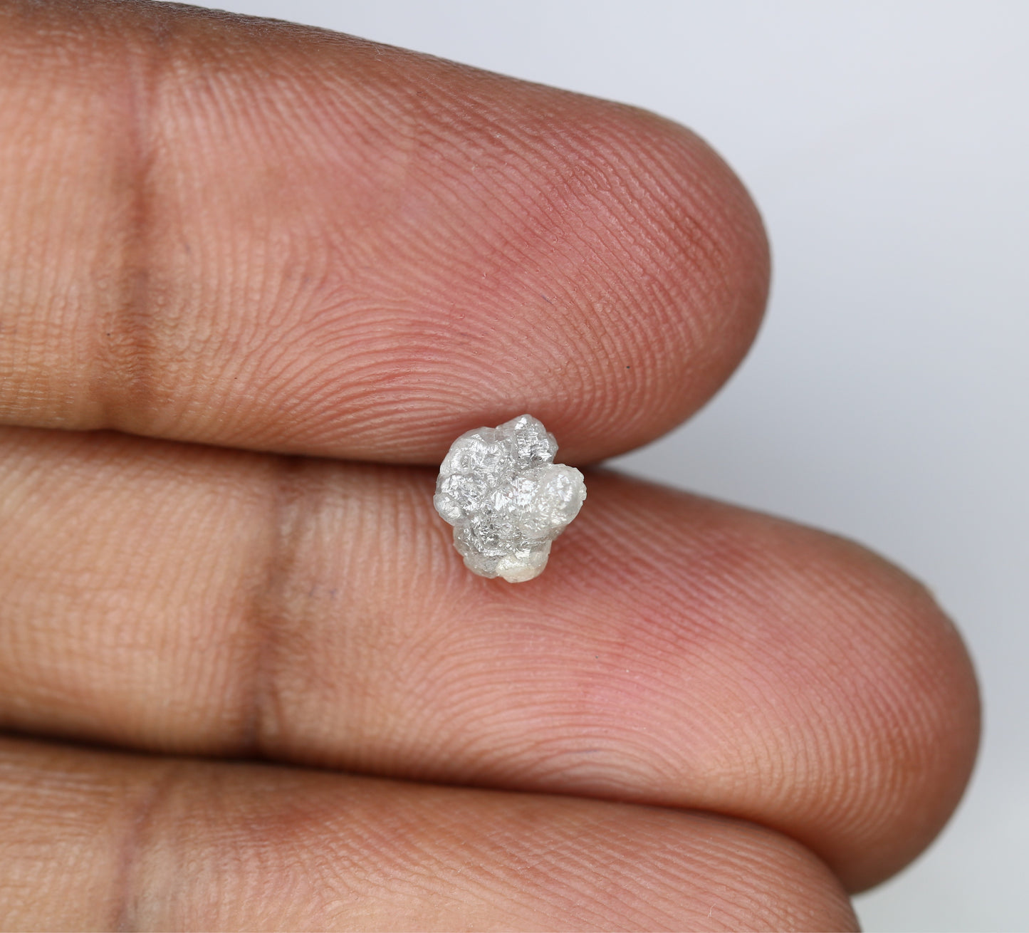 1.22 CT Raw Rough Irregular Cut Grey Diamond For Engagement Ring - JayKrishna Diamond