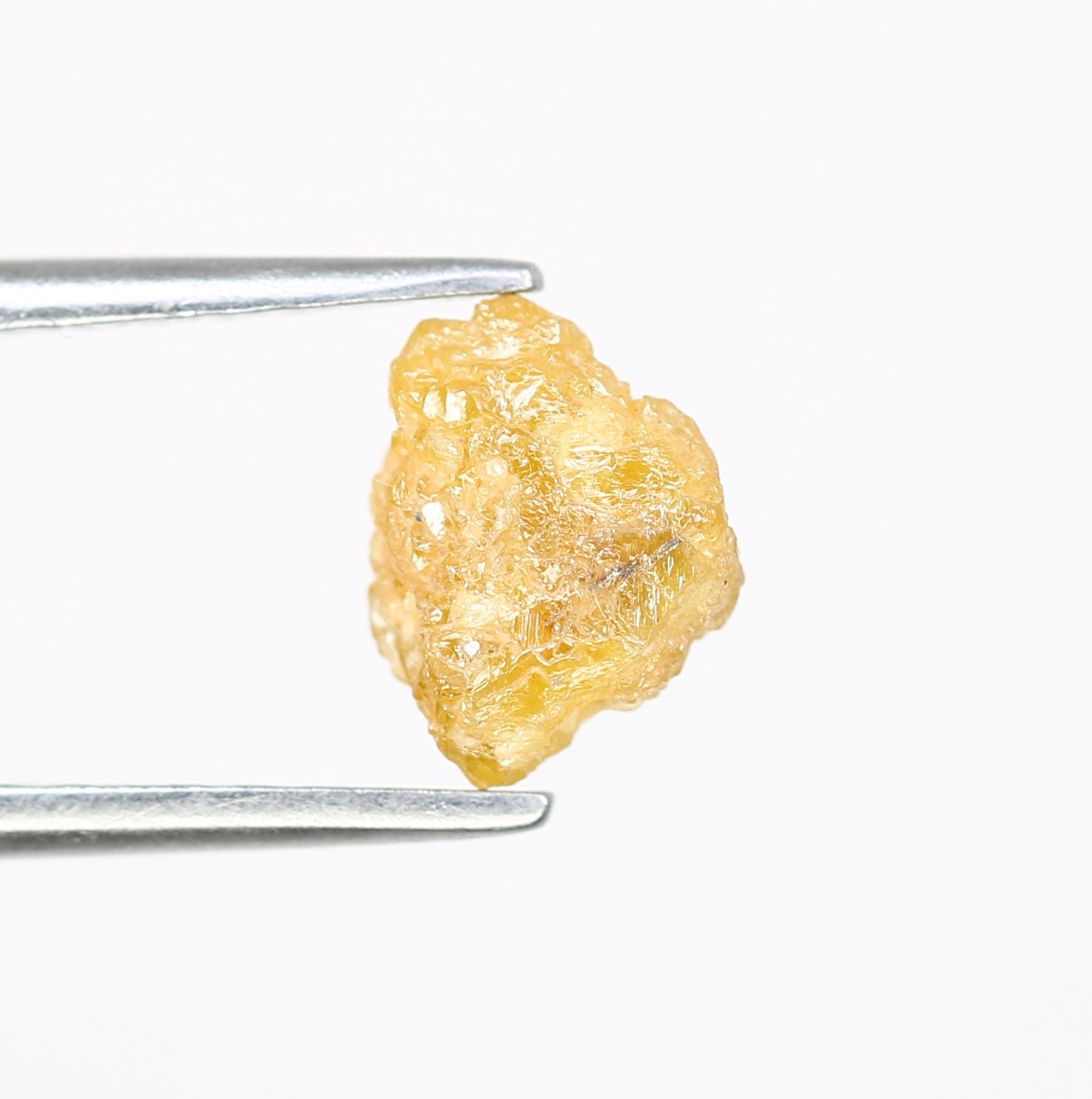 1.13 CT 7.50 x 5.80 MM Yellow Irregular Cut Rough Raw Diamond For Engagement Ring - JayKrishna Diamond