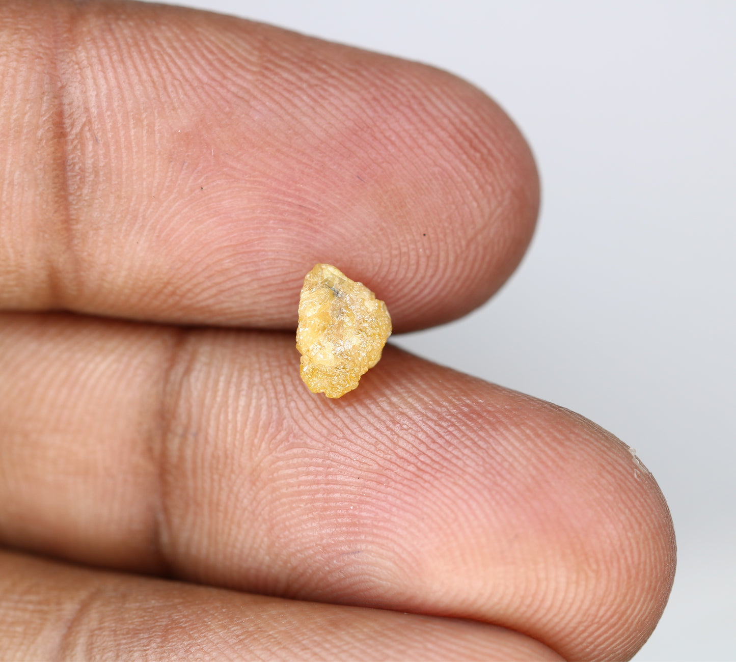 1.13 CT 7.50 x 5.80 MM Yellow Irregular Cut Rough Raw Diamond For Engagement Ring - JayKrishna Diamond