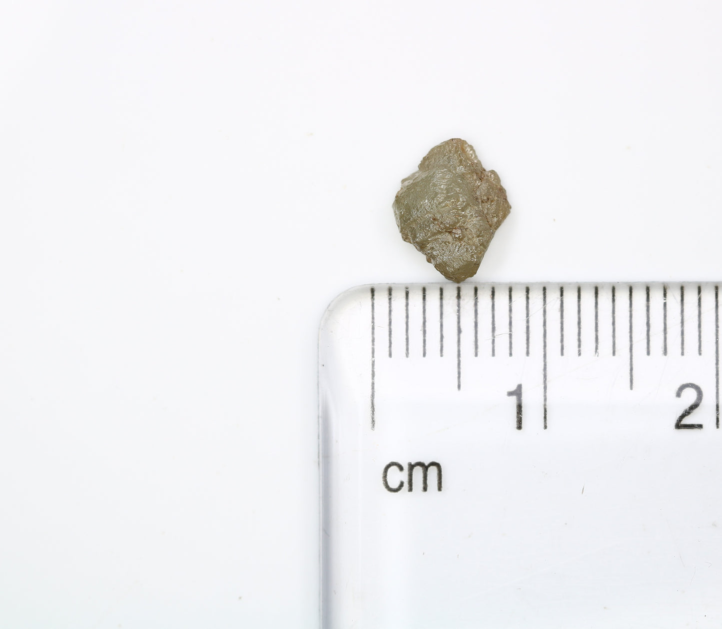 1.25 CT Uncut 8.30 MM Raw Greenish Rough Diamond For Engagement Ring - JayKrishna Diamond
