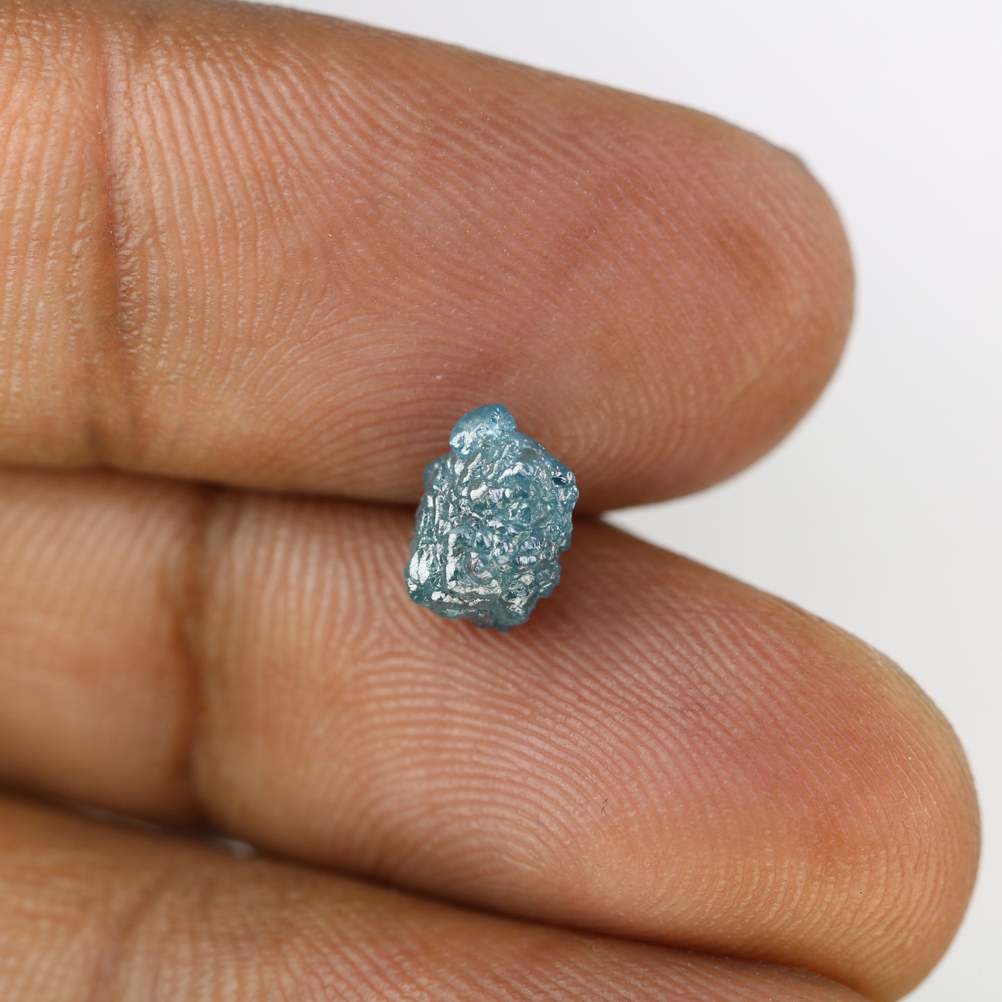 1.98 CT Rough Irregular Cut Blue Raw Diamond For Wedding Ring - JayKrishna Diamond