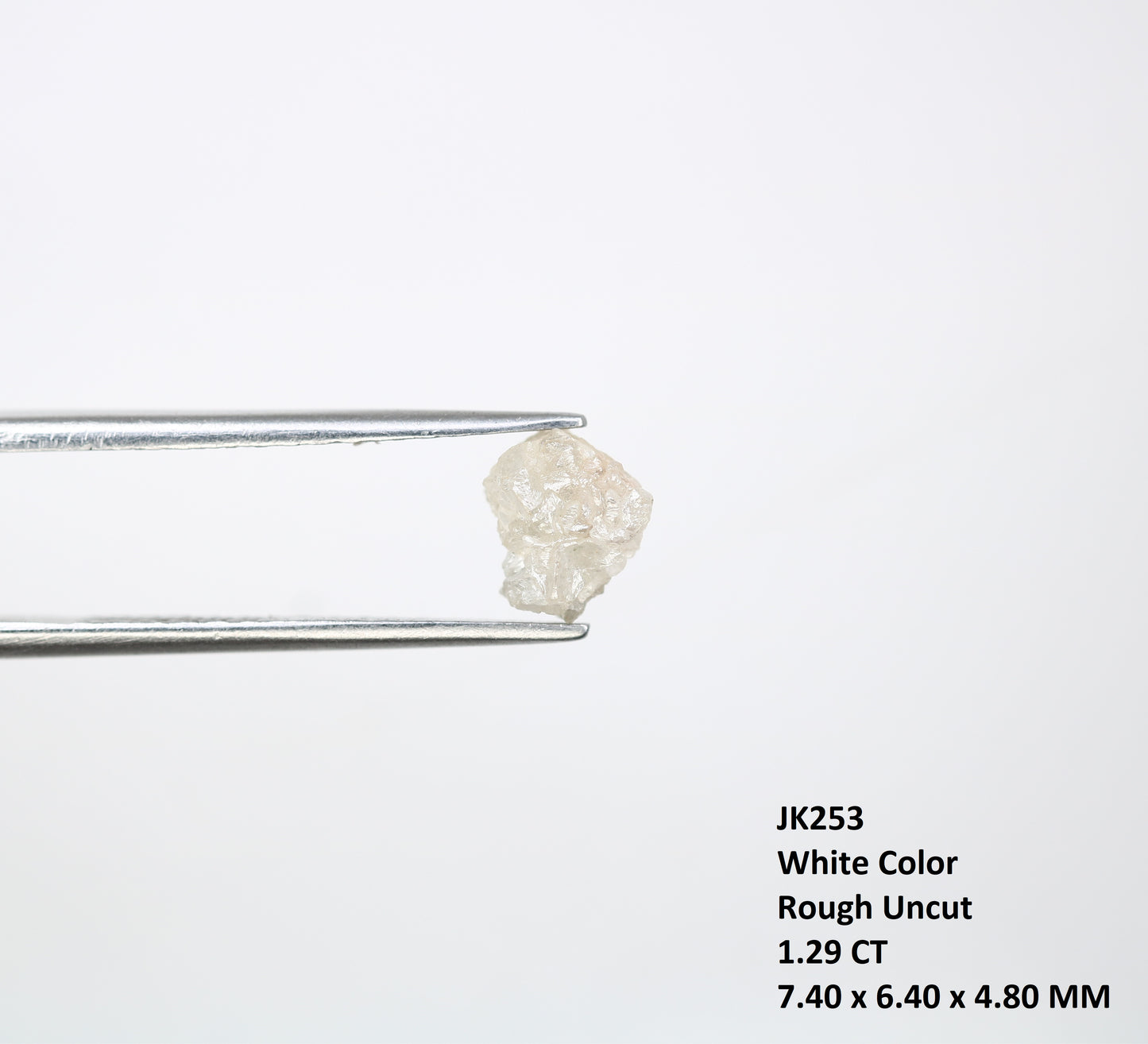 1.29 CT Natural Rough Raw White Uncut Diamond For Engagement Ring - JayKrishna Diamond