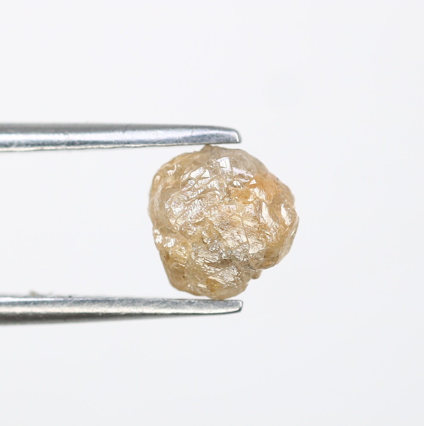 1.25 CT Uncut Natural Peach Raw 5.80 MM Rough Loose Diamond For Promise Ring - JayKrishna Diamond