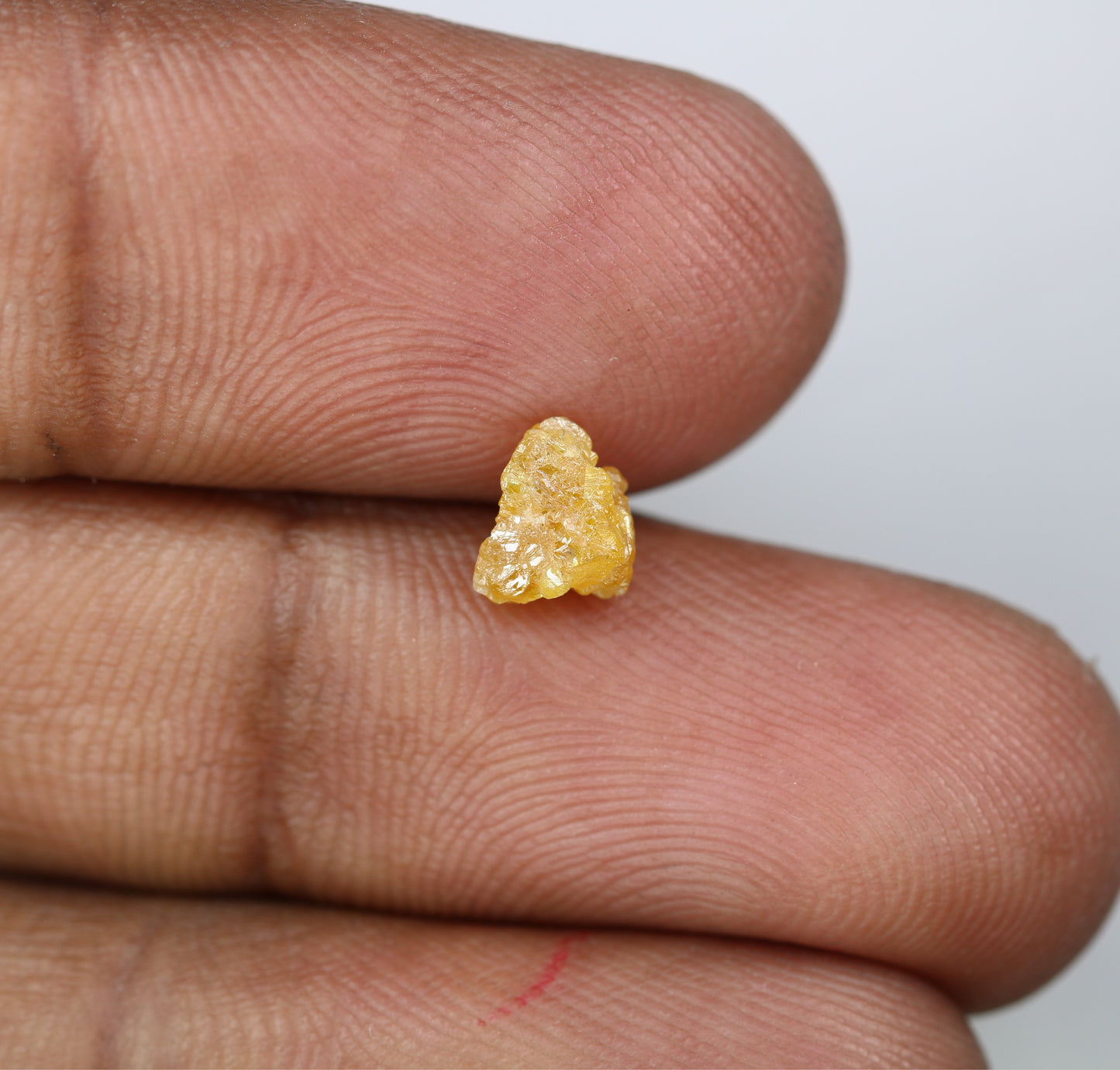 1.05 CT 6.20 MM Rough Yellow Irregular Cut Raw Diamond For Engagement Ring - JayKrishna Diamond