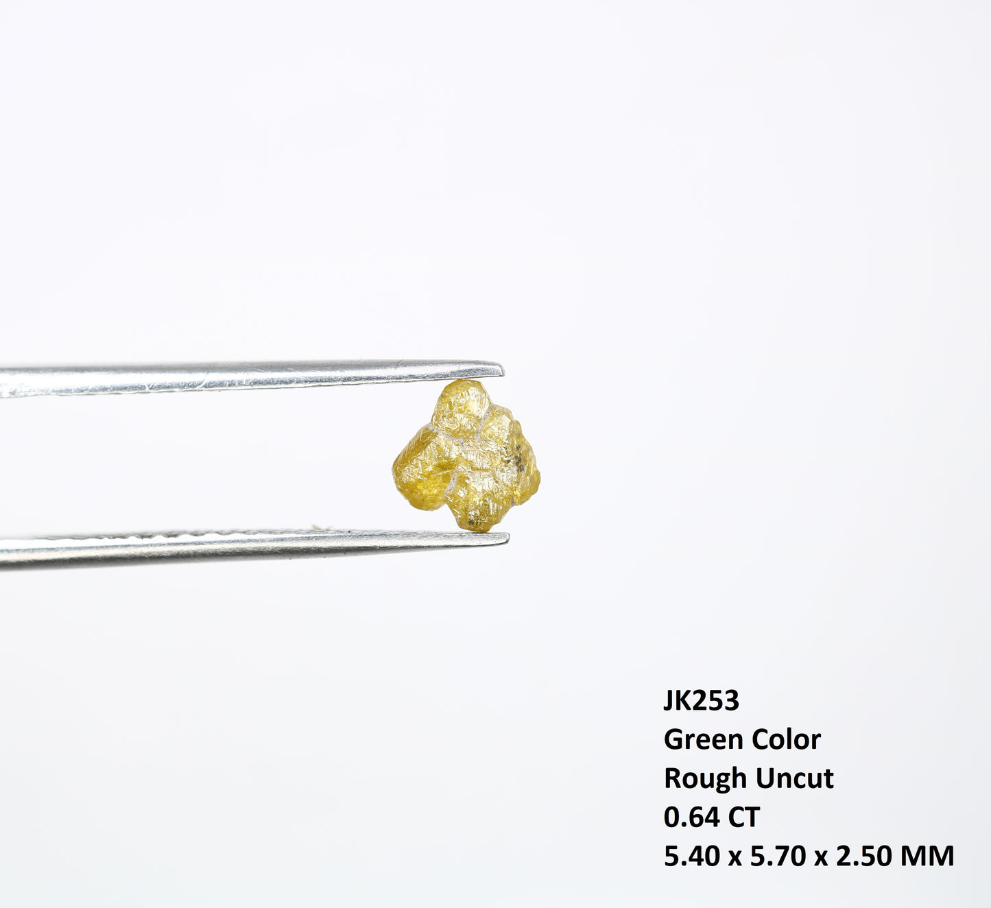 0.64 CT Natural Green Uncut Raw Rough Diamond for a One-of-a-Kind Engagement Ring: Elegant Gemstone Jewelry Piece - JayKrishna Diamond