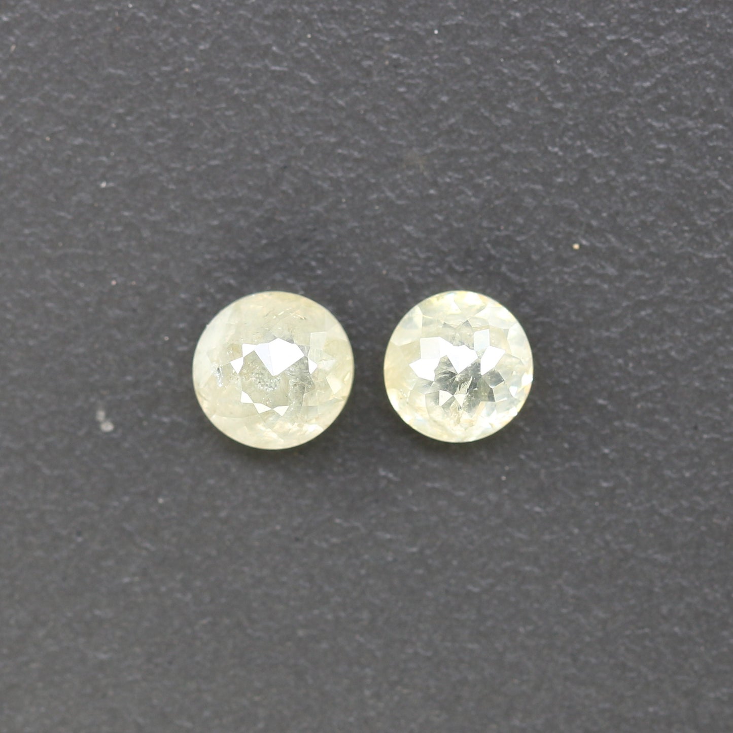 0.84 Carat Fancy Light Yellow Color Round Rose Cut Diamond For Galaxy Ring - JayKrishna Diamond