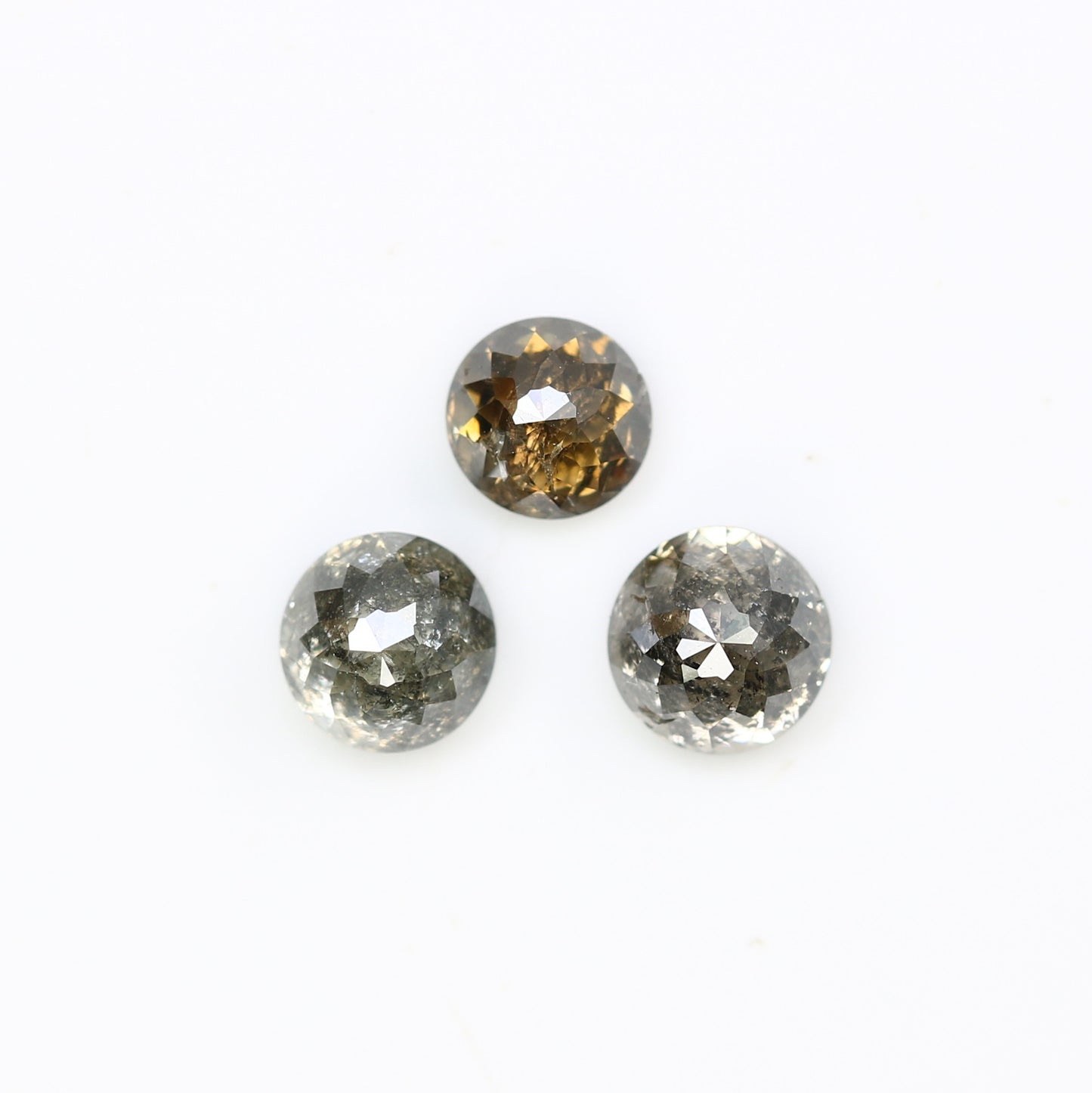 1.17 Carat Brown Color Natural Loose Round Rose Cut Diamond For Galaxy Ring - JayKrishna Diamond