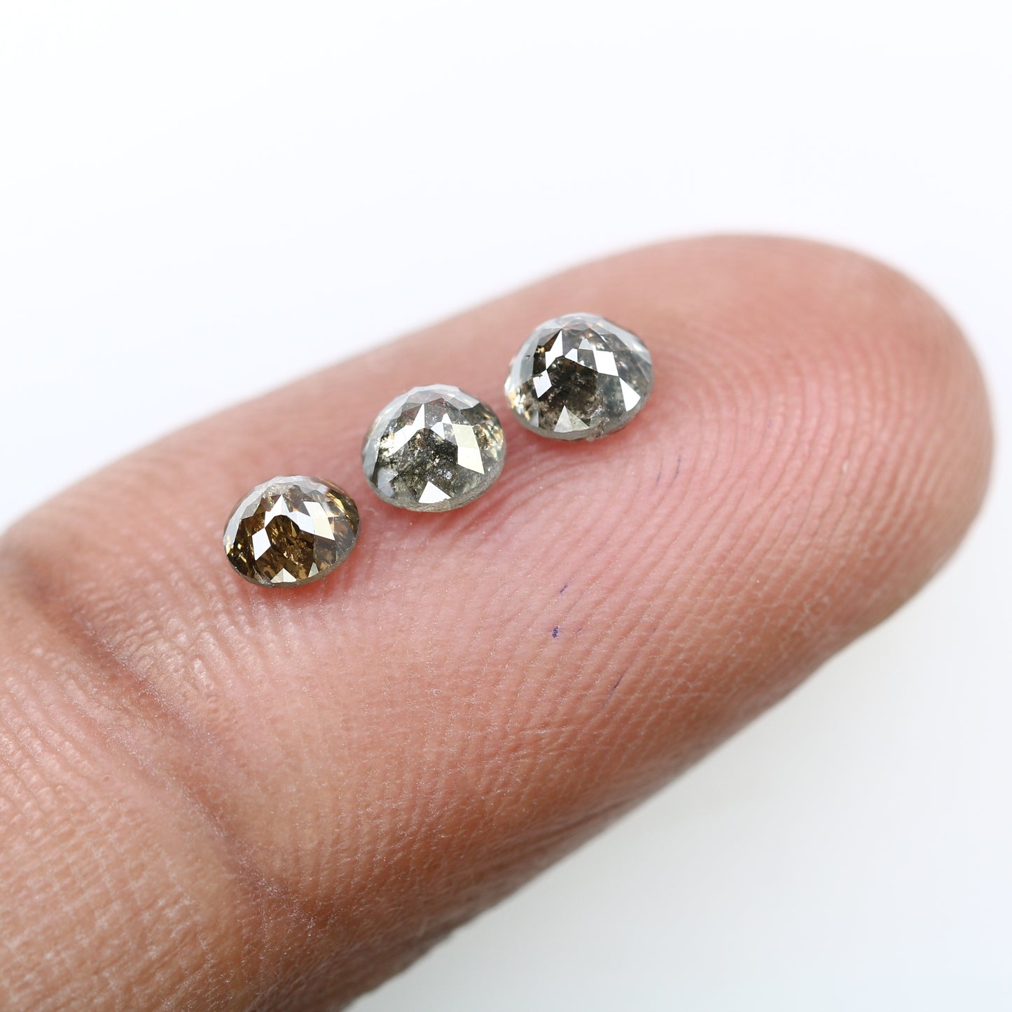 1.17 Carat Brown Color Natural Loose Round Rose Cut Diamond For Galaxy Ring - JayKrishna Diamond