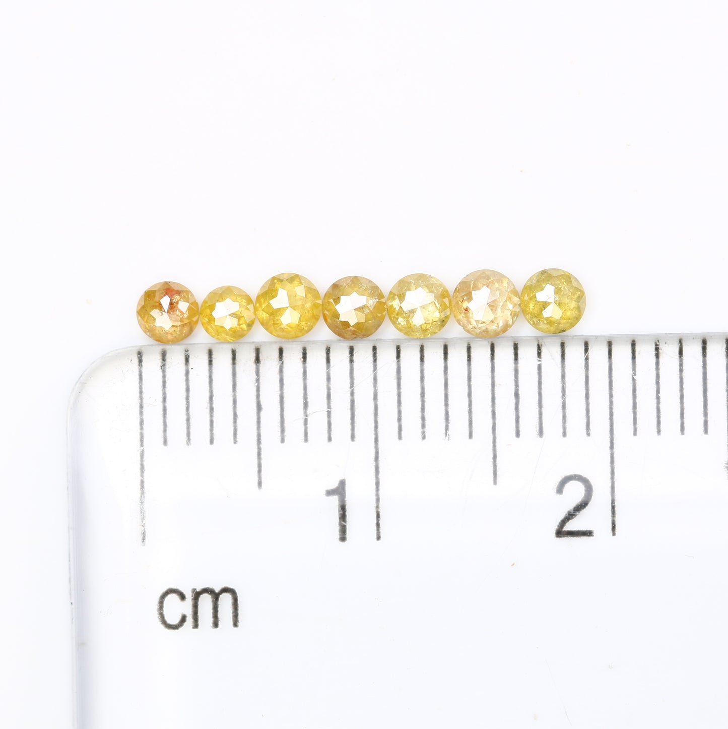 0.70 Carat Round Rose Cut Diamond Fancy Yellow Color Natural Diamond For Wedding Ring - JayKrishna Diamond