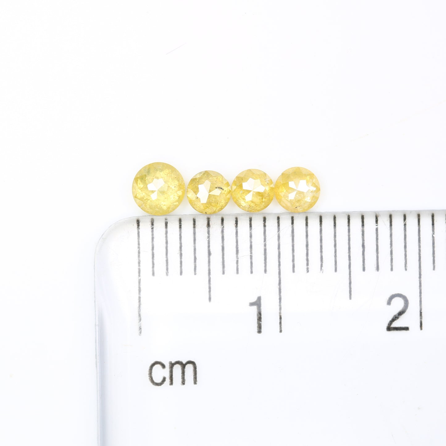 0.74 Carat Round Shape Rose Cut Yellow Color Natural Polished Diamond For Wedding Ring - JayKrishna Diamond