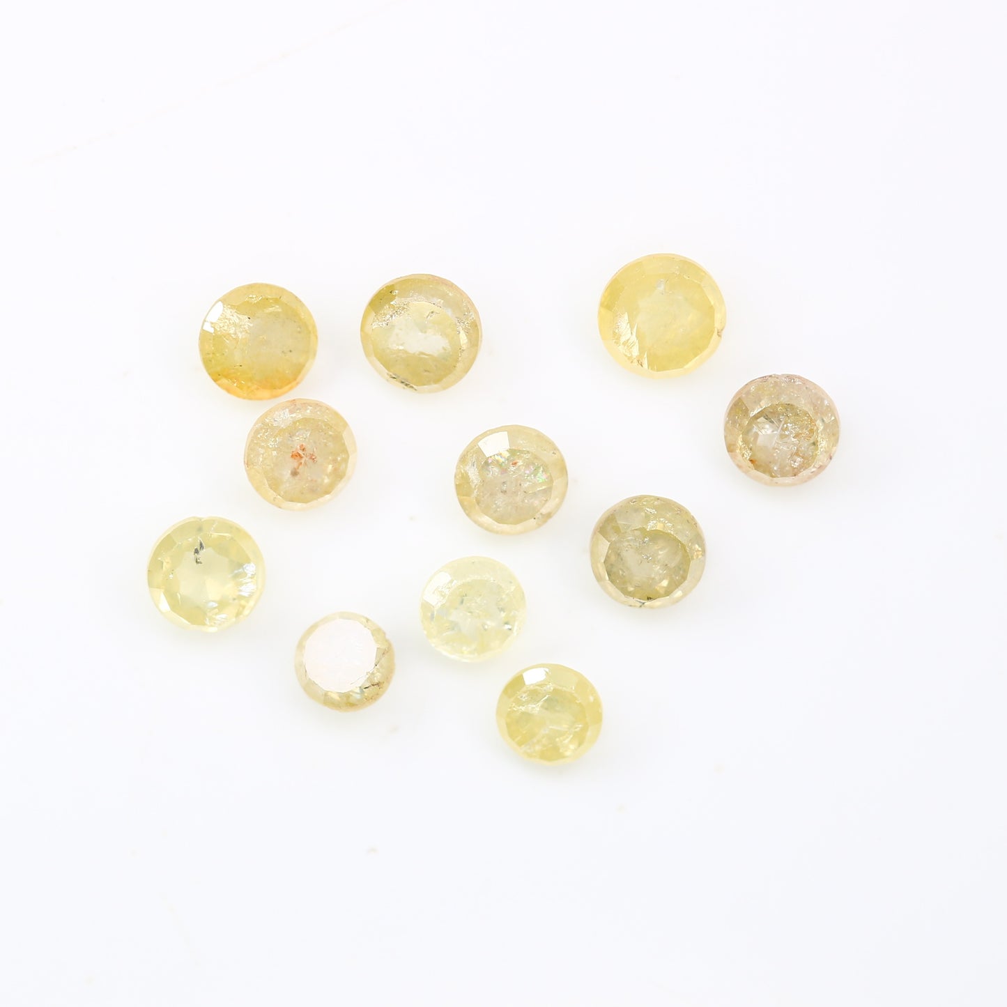1.84 Carat Light Yellow Color Natural Loose Antique Rose Cut Diamond For Wedding Ring - JayKrishna Diamond