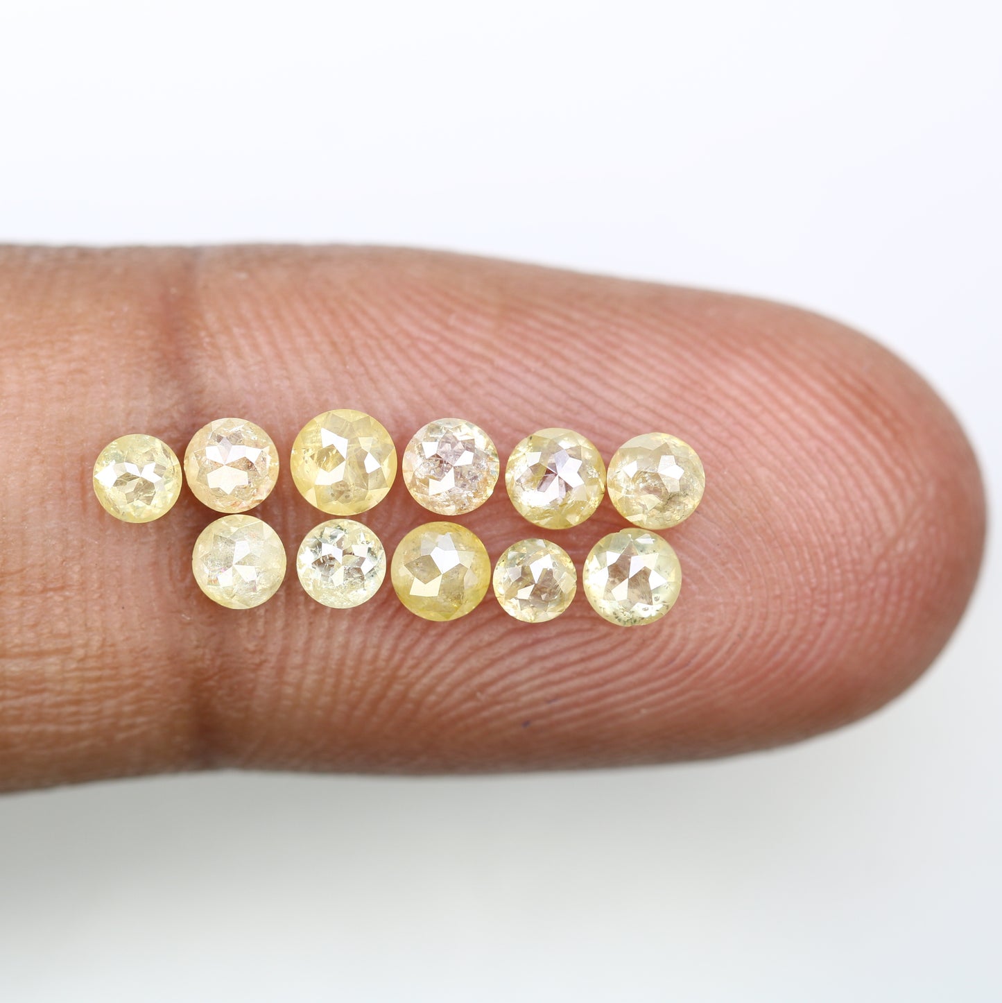 1.84 Carat Light Yellow Color Natural Loose Antique Rose Cut Diamond For Wedding Ring - JayKrishna Diamond