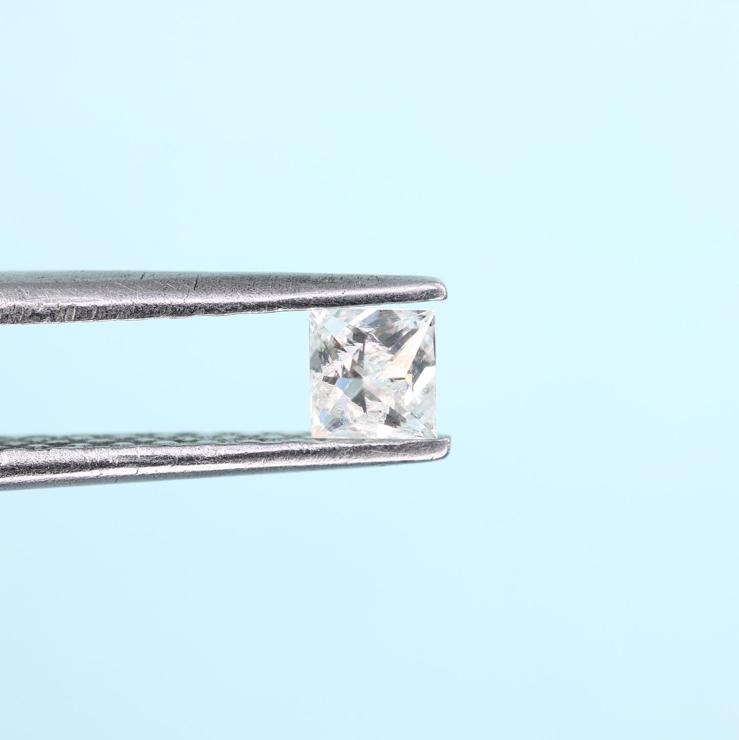 0.22 CT Salt and Pepper Princess Shape Diamond – Ideal for Engagement Rings - JayKrishna Diamond