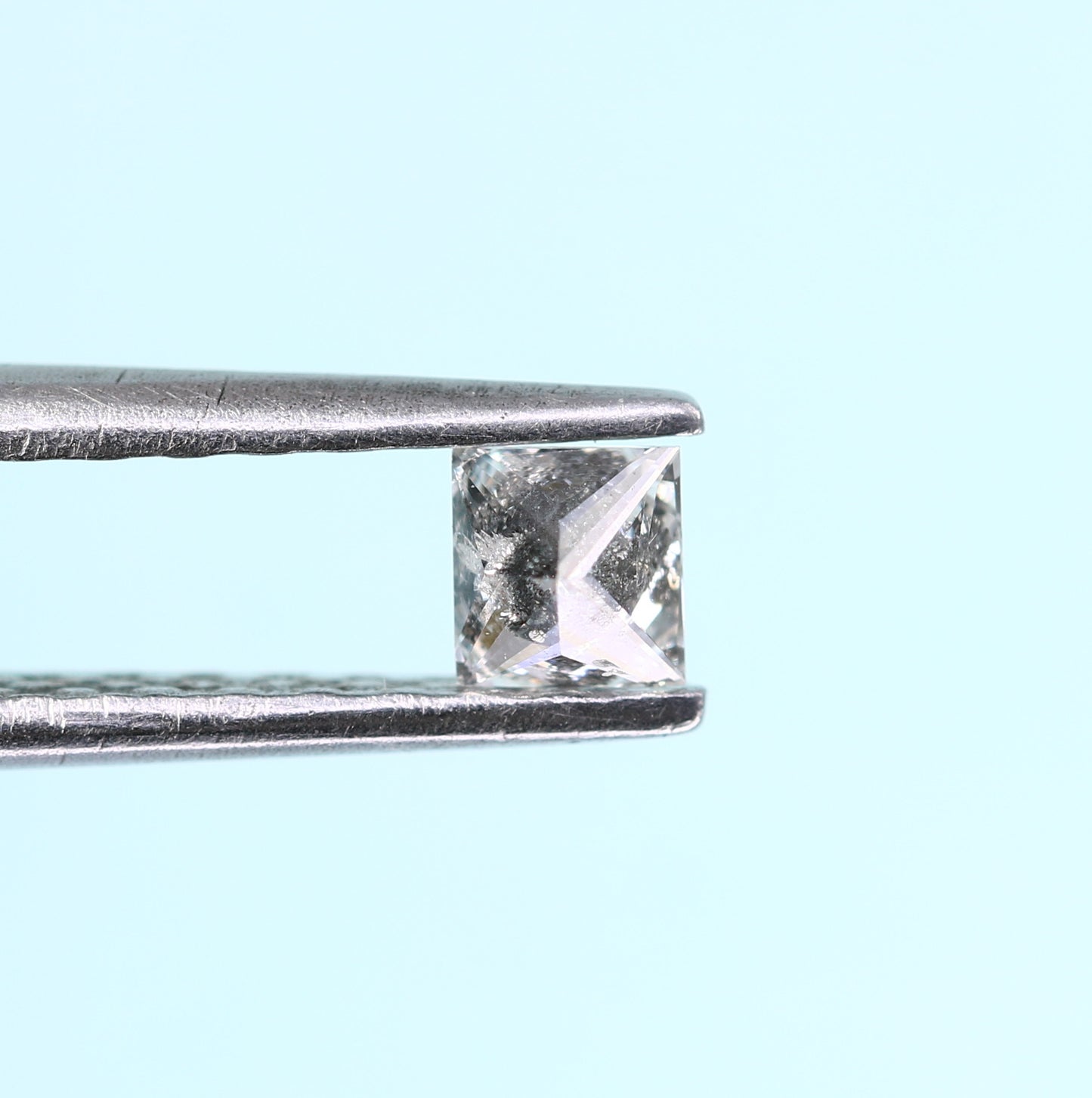 0.21 CT Salt and Pepper Princess Cut Diamond – Ideal for Engagement Rings - JayKrishna Diamond