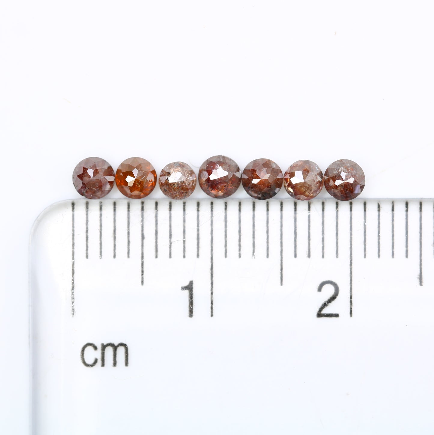 1.09 Carat Natural Red Color Loose Round Rose Cut Diamond For Promise Ring - JayKrishna Diamond