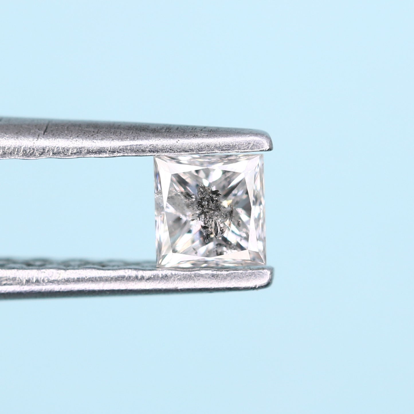 0.20 CT Princess Cut Salt and Pepper Diamond – Stunning for Engagement Rings, Necklaces, Promise Rings, Earrings & Anniversary Gifts - JayKrishna Diamond
