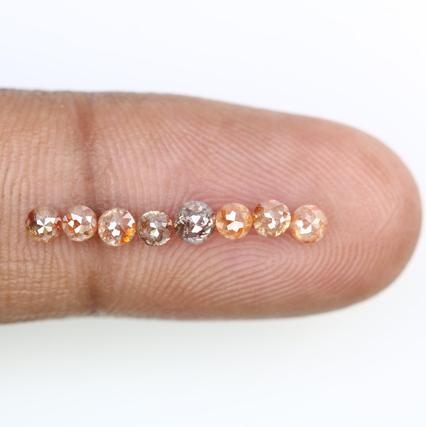 1.27 Carat Fancy Red Color Loose Round Rose Cut Diamond For Promise Ring - JayKrishna Diamond