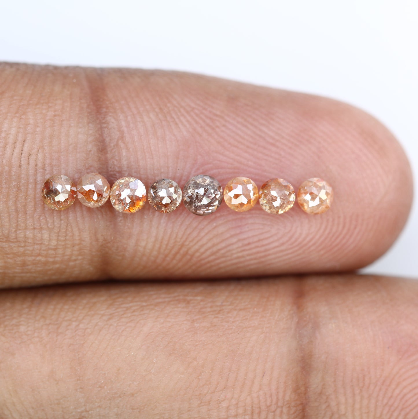 1.27 Carat Fancy Red Color Loose Round Rose Cut Diamond For Promise Ring - JayKrishna Diamond