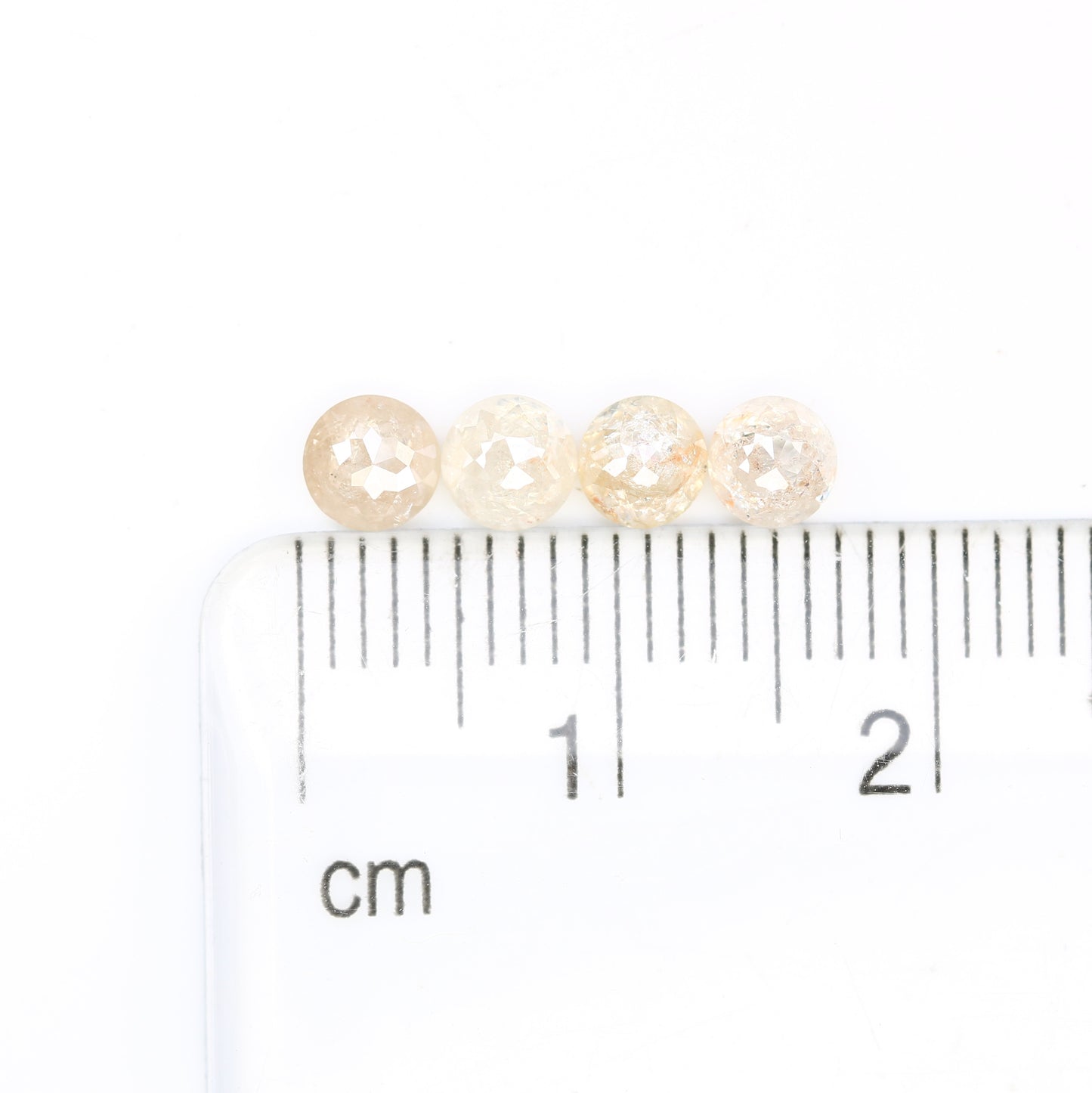 1.50 Carat Light Peach Color Natural Loose Round Rose Cut Diamond For Wedding Ring - JayKrishna Diamond