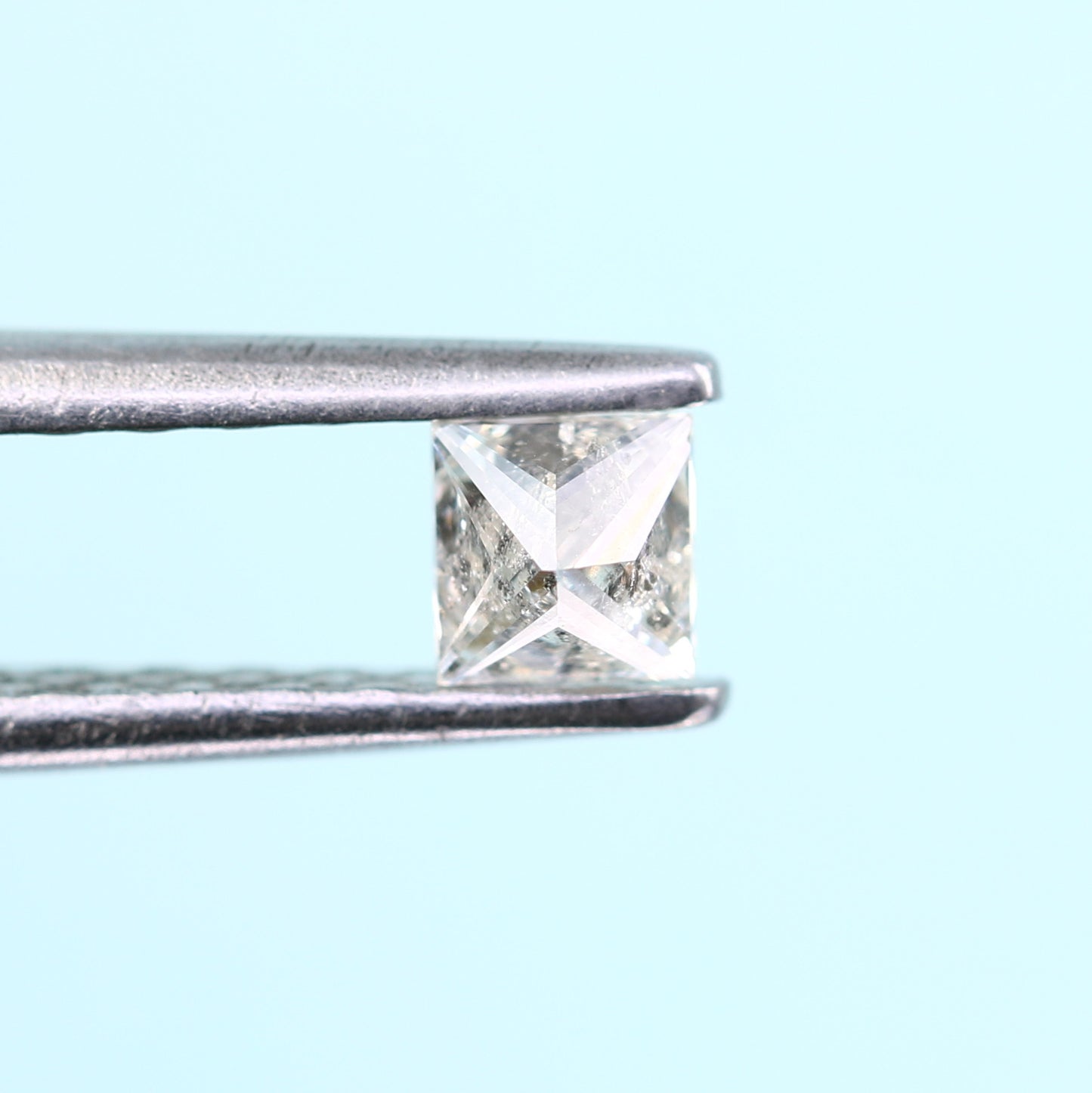 0.22 CT Salt and Pepper Princess Cut Diamond – Perfect for Engagement Rings - JayKrishna Diamond