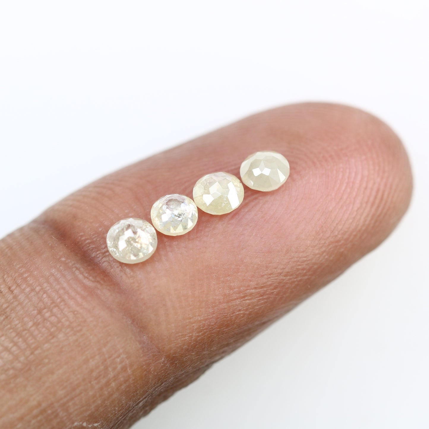 1.09 Carat Grey Color Loose Natural Round Rose Cut Diamond For Wedding Ring - JayKrishna Diamond