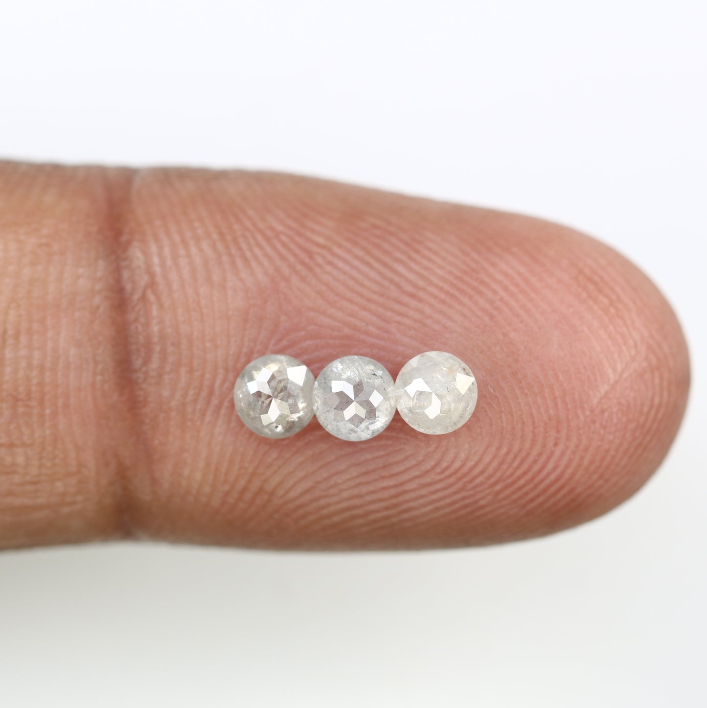 0.89 Carat White Loose Round Rose Cut Natural Diamond For Wedding Ring - JayKrishna Diamond