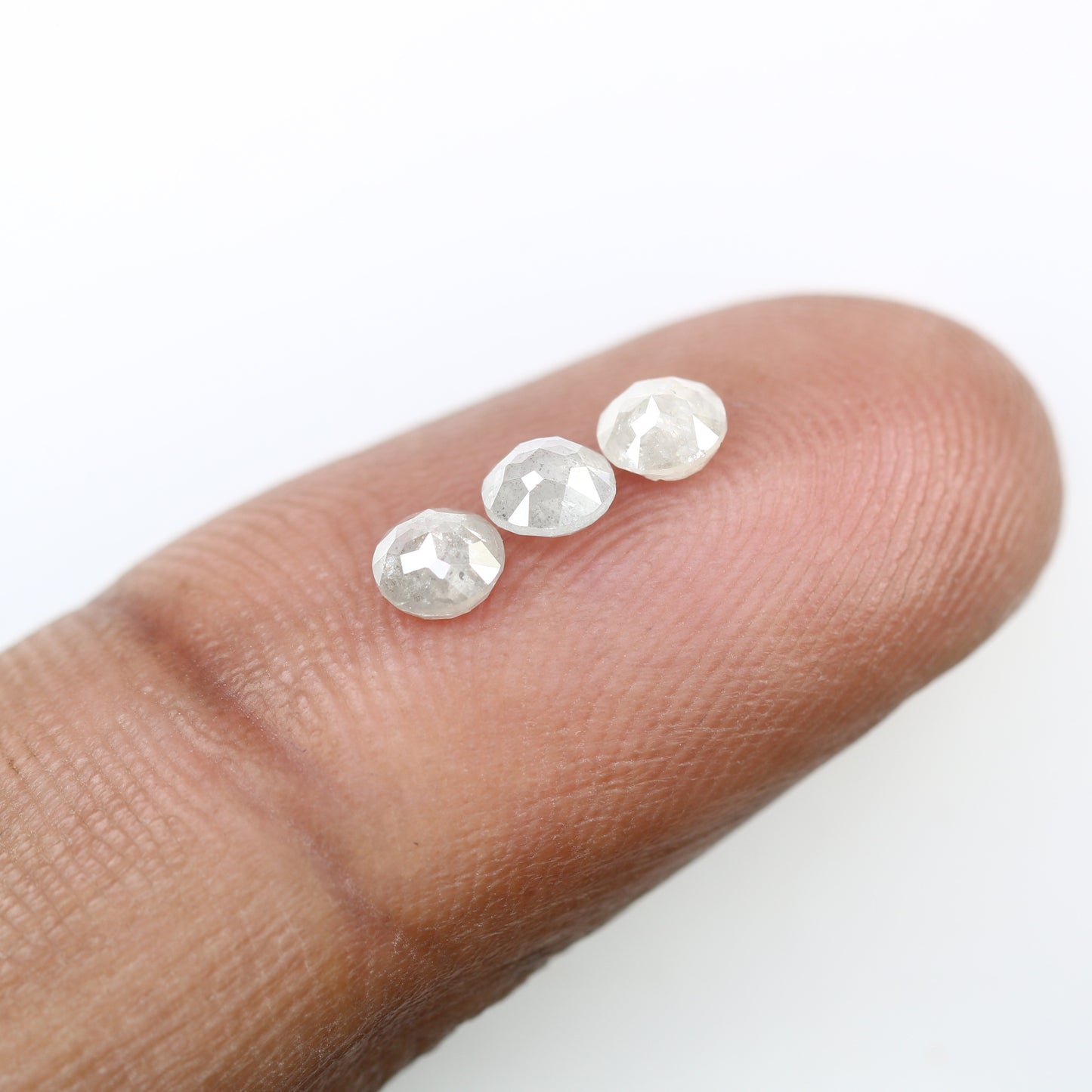 0.89 Carat White Loose Round Rose Cut Natural Diamond For Wedding Ring - JayKrishna Diamond
