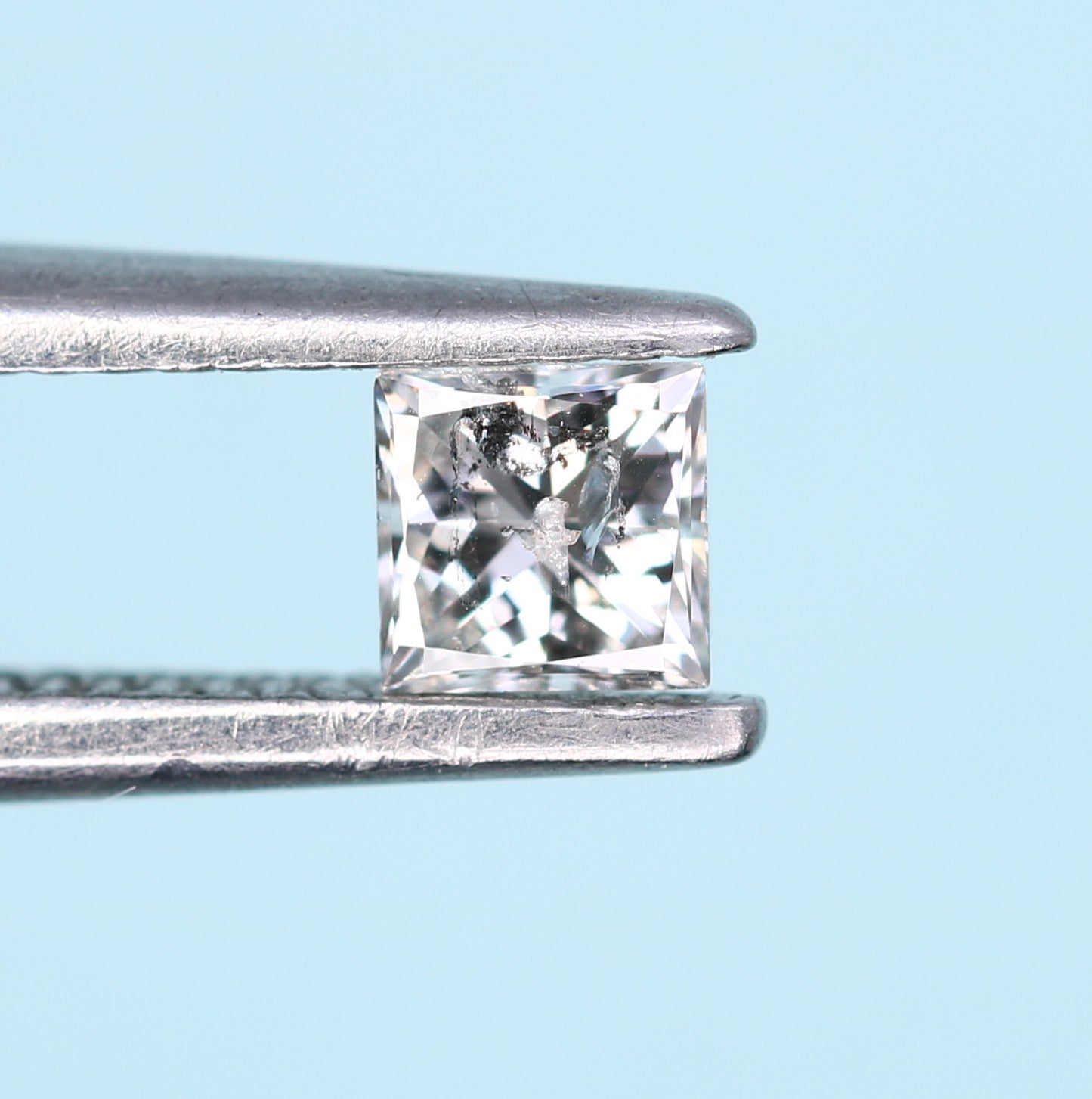 0.18 CT Salt and Pepper Princess Cut Diamond - Perfect for Engagement Rings, Necklaces, Promise Rings, Earrings, and Anniversary Gifts - JayKrishna Diamond