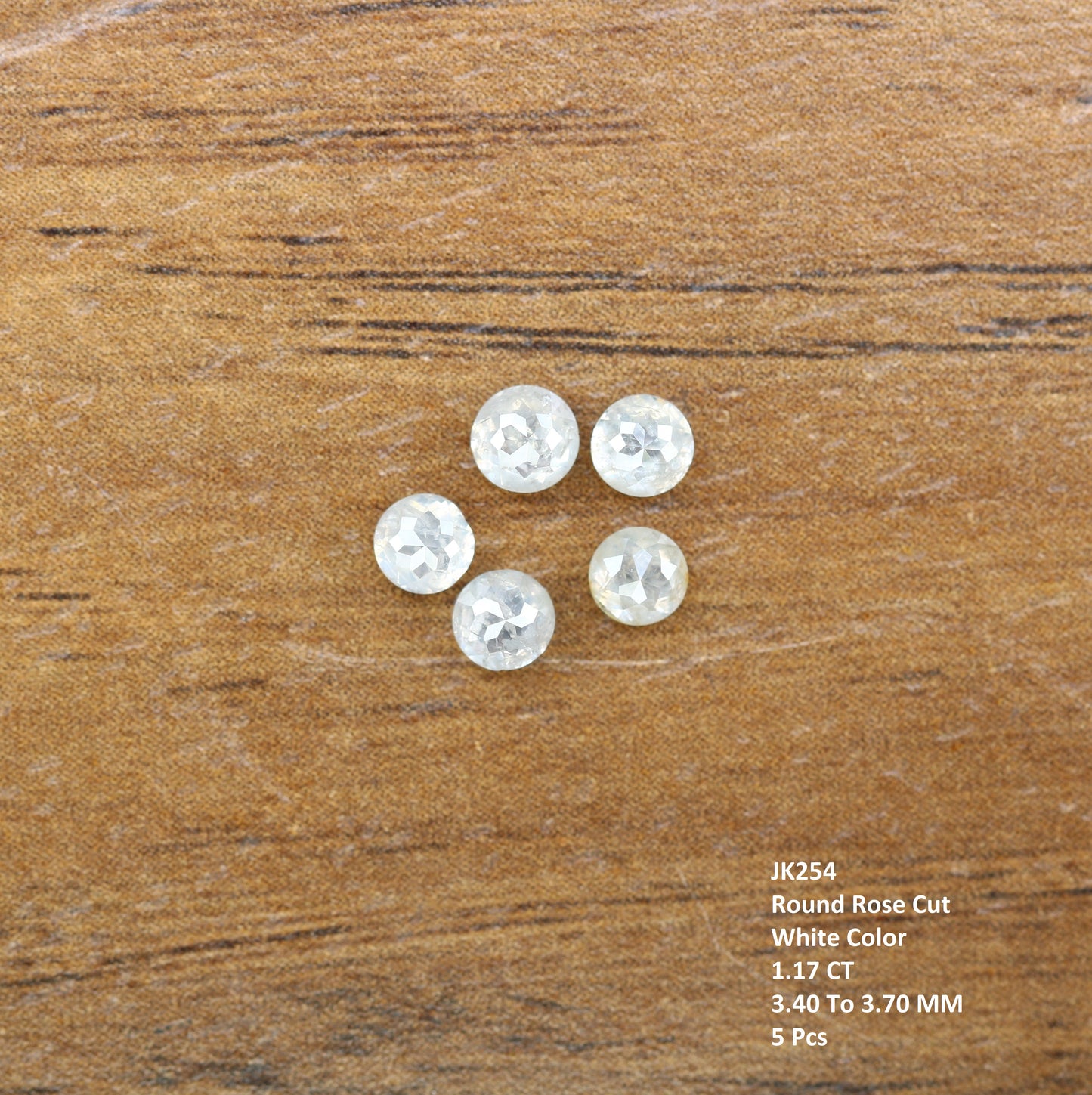 1.17 Carat White Color Natural Loose Antique Round Rose Cut Diamond For Galaxy Ring - JayKrishna Diamond