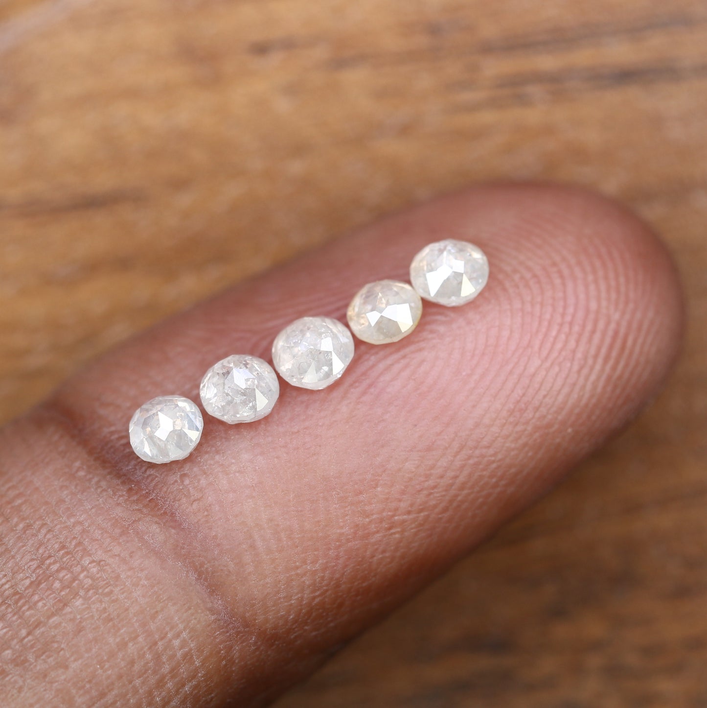 1.17 Carat White Color Natural Loose Antique Round Rose Cut Diamond For Galaxy Ring - JayKrishna Diamond