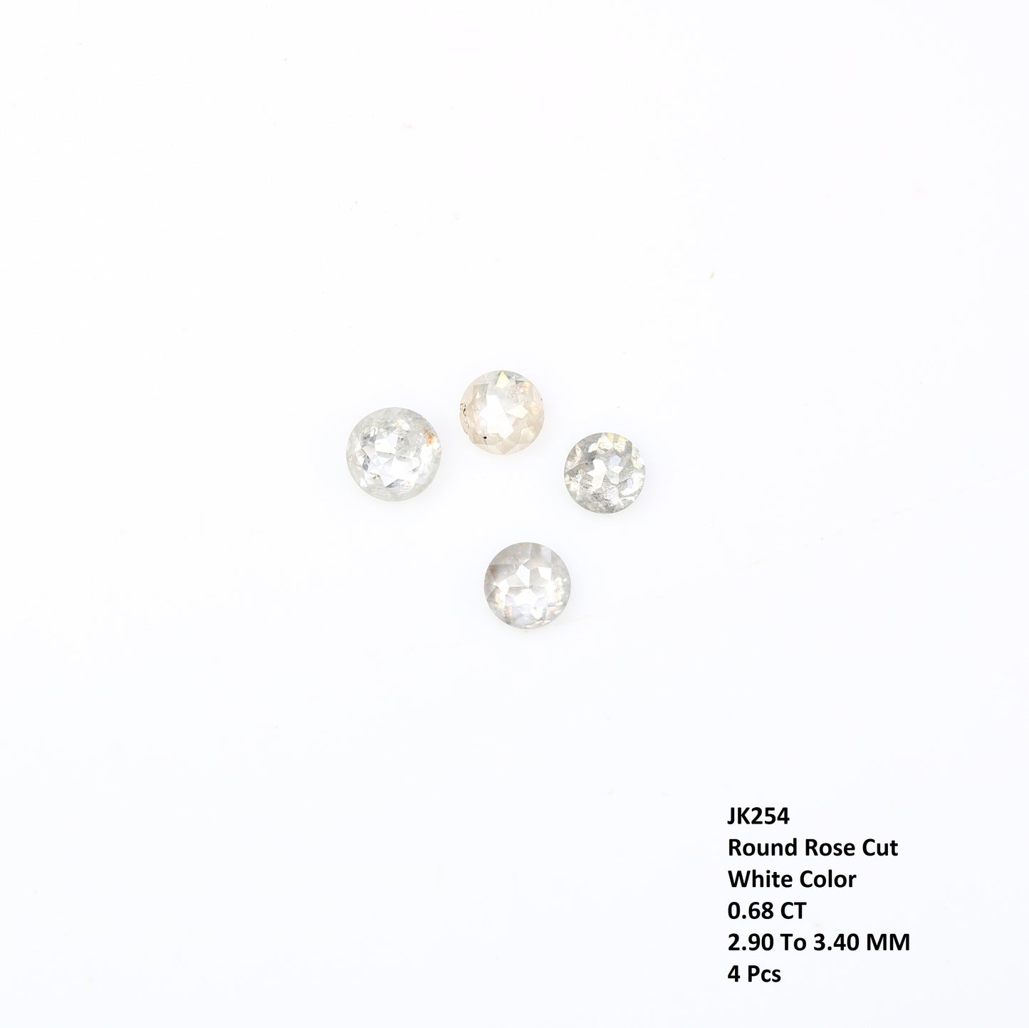 0.68 Carat Natural Loose White Round Rose Cut Diamond for Galaxy Ring - Unique Gemstone for Celestial-Inspired Jewelry Designs - JayKrishna Diamond