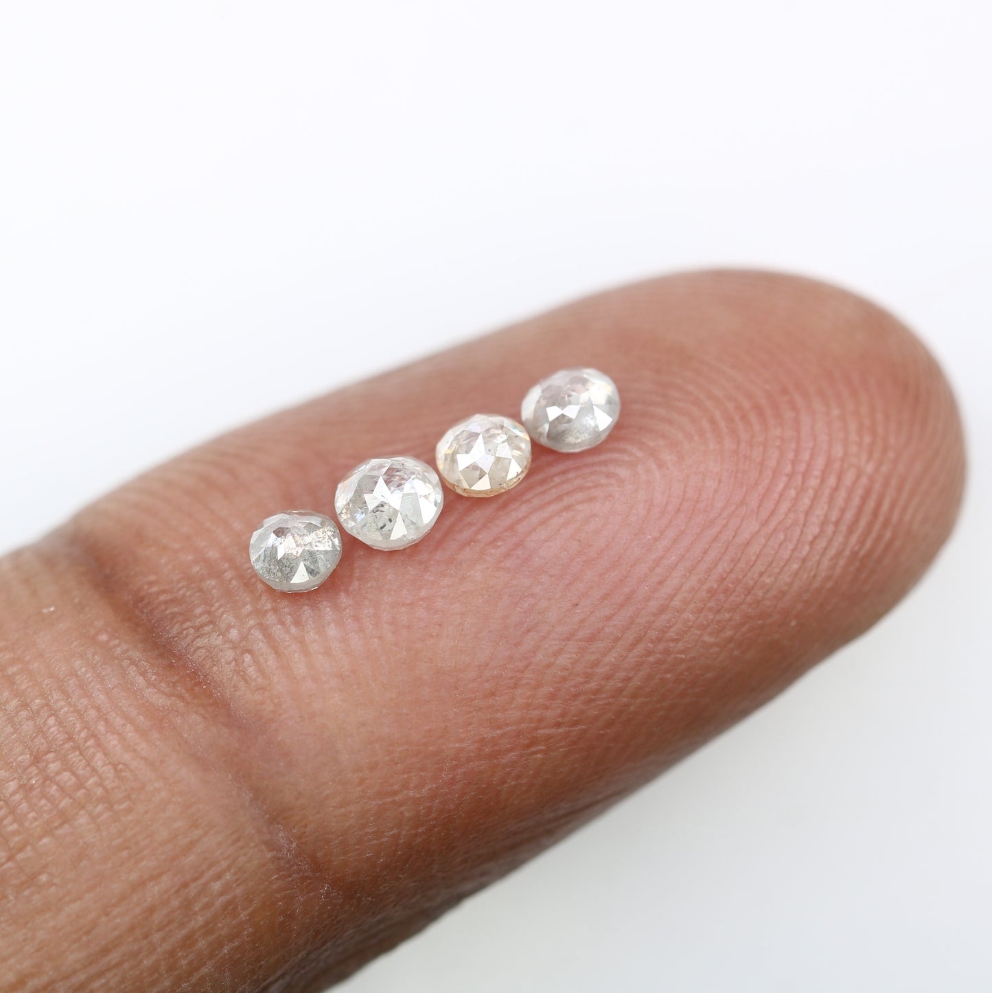 0.68 Carat Natural Loose White Round Rose Cut Diamond for Galaxy Ring - Unique Gemstone for Celestial-Inspired Jewelry Designs - JayKrishna Diamond