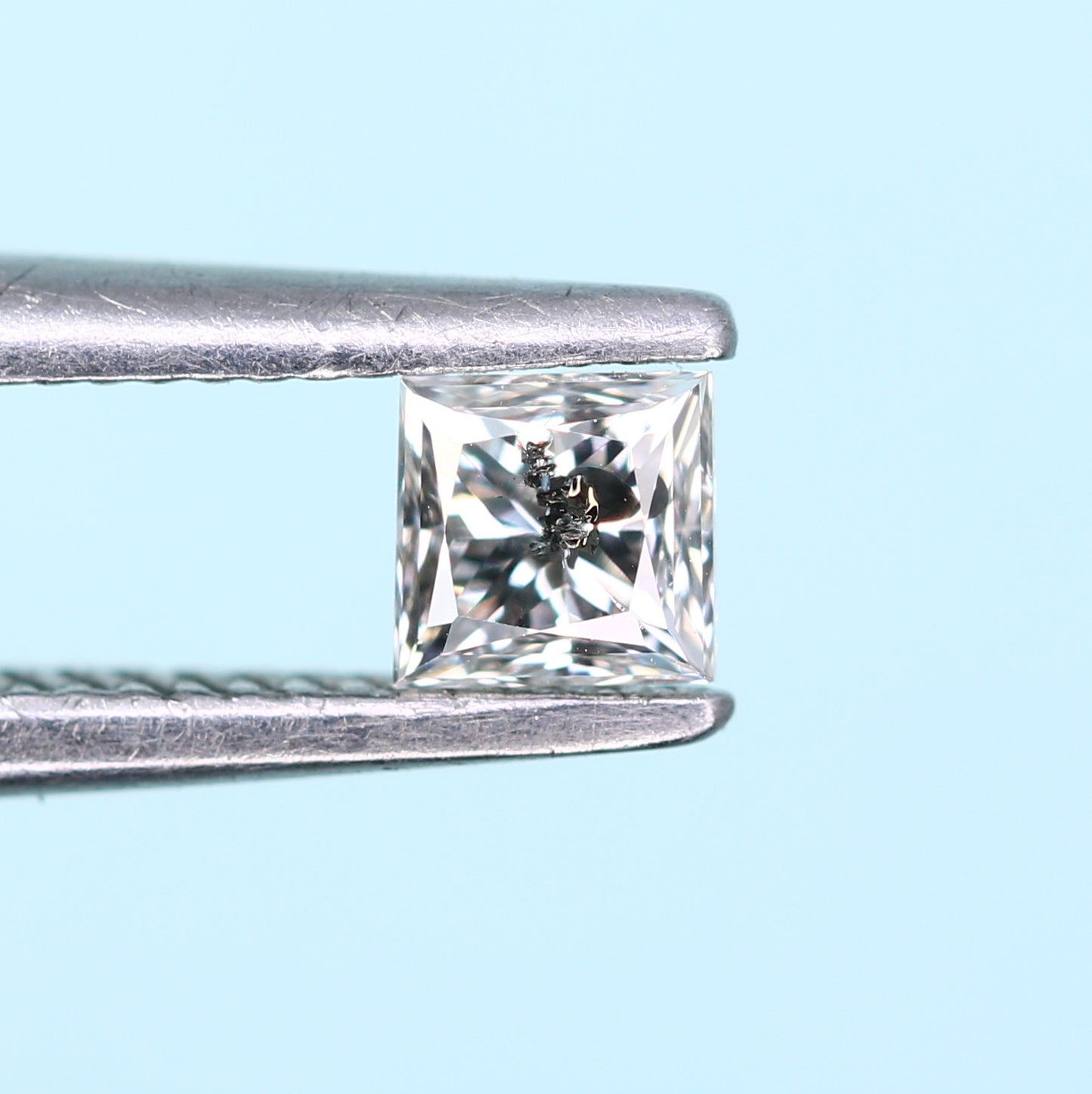 0.21 CT Salt and Pepper Princess Shape Diamond – Perfect for Engagement Rings - JayKrishna Diamond