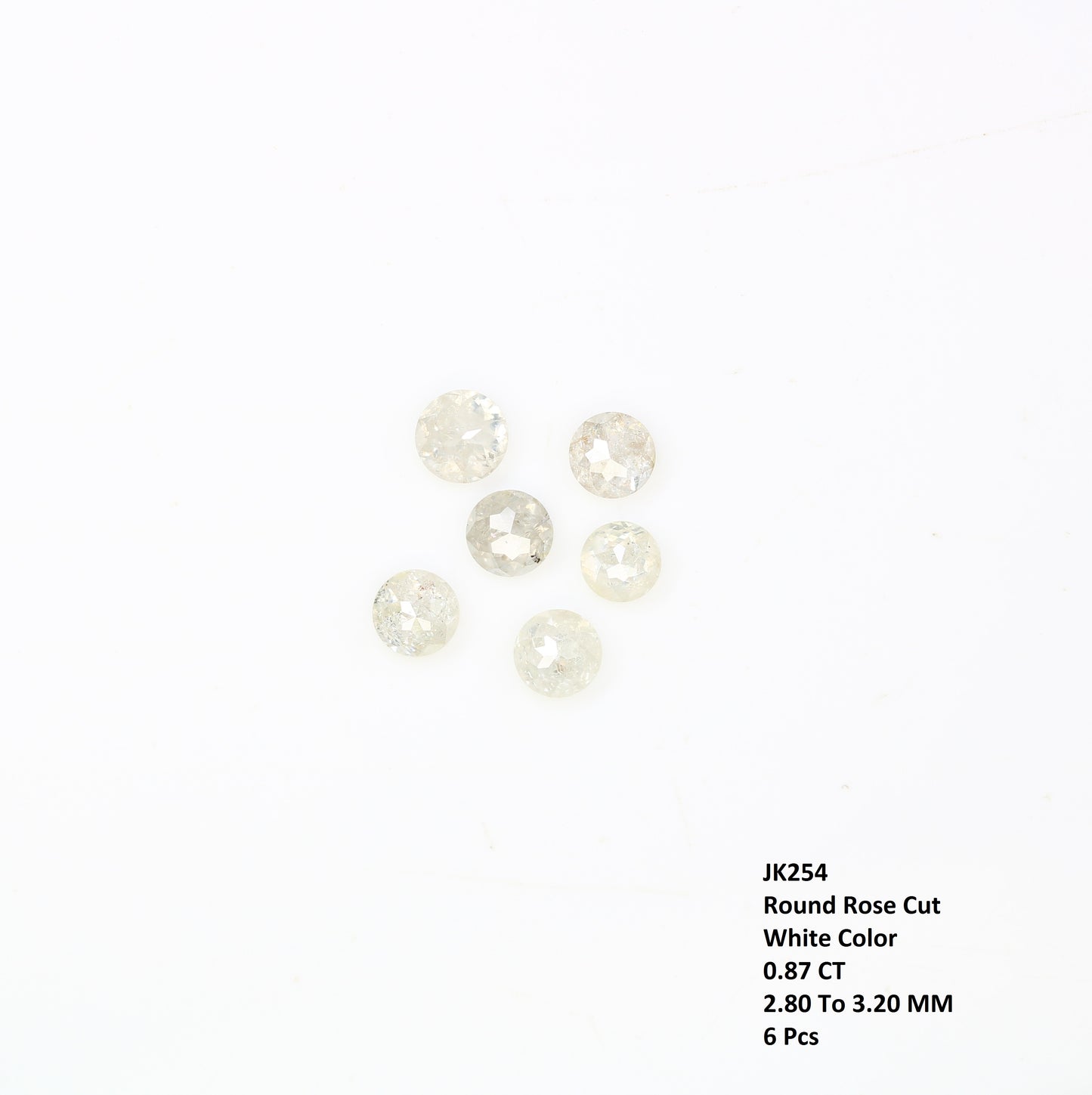 0.87 Carat White Color Natural Loose Round Rose Cut Diamond For Wedding Ring - JayKrishna Diamond