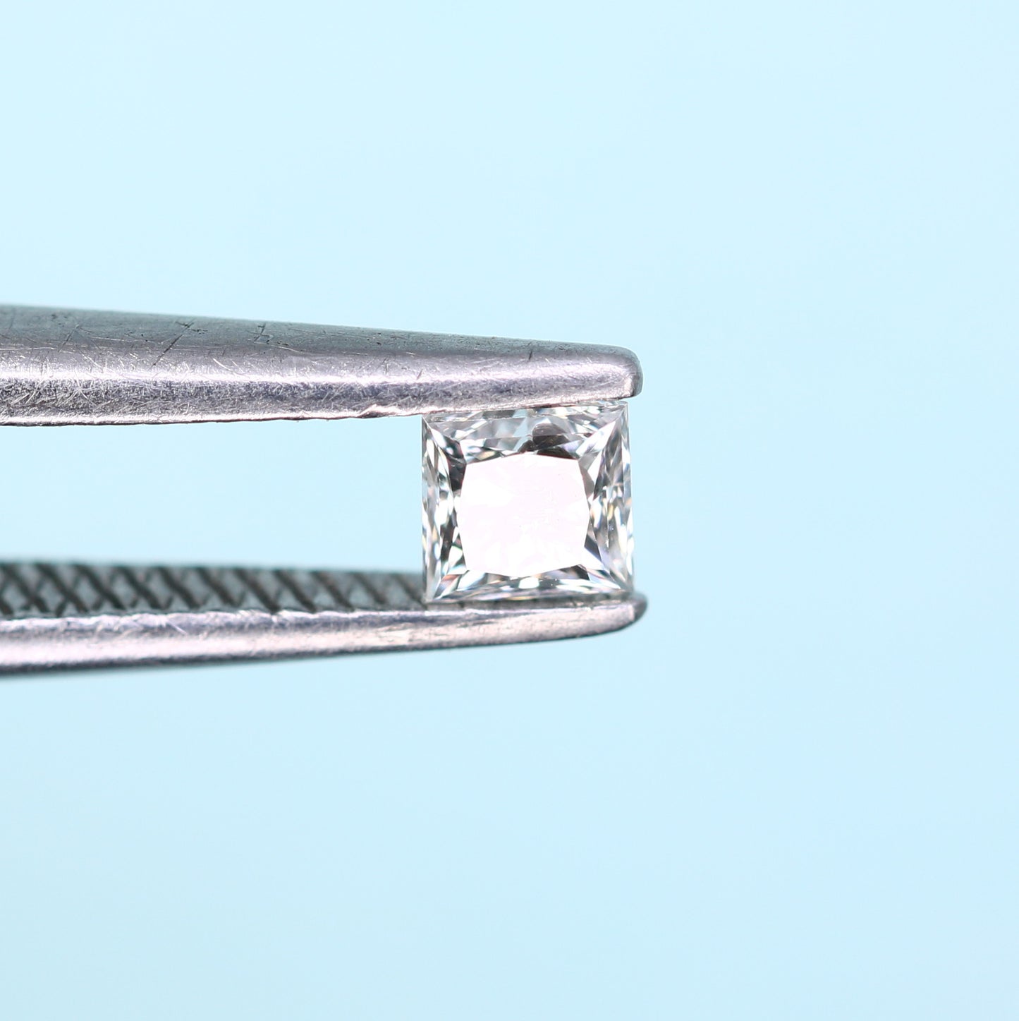 0.21 CT Salt and Pepper Princess Shape Diamond – Perfect for Engagement Rings - JayKrishna Diamond
